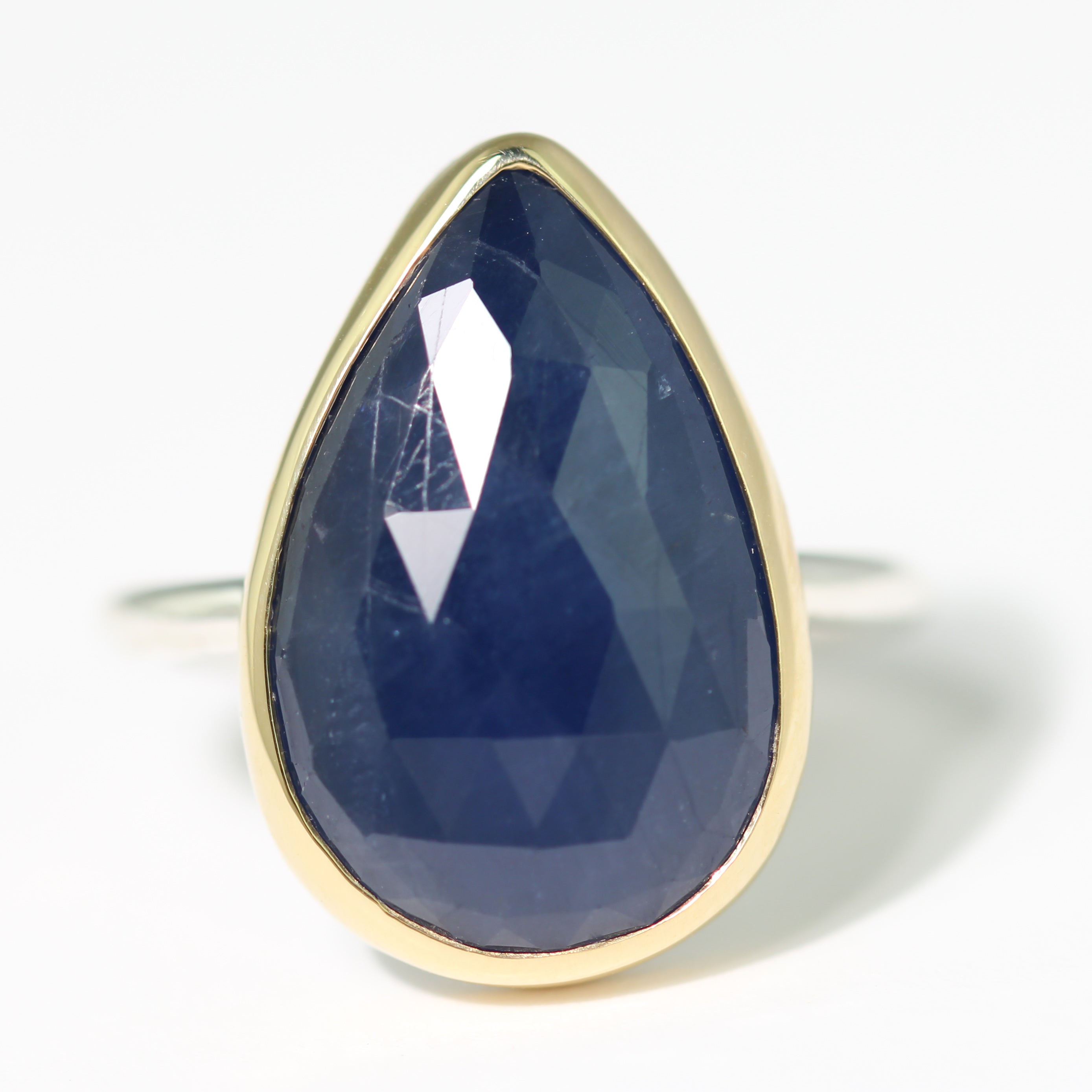 Large Blue Sapphire Ring-Sara Thompson
