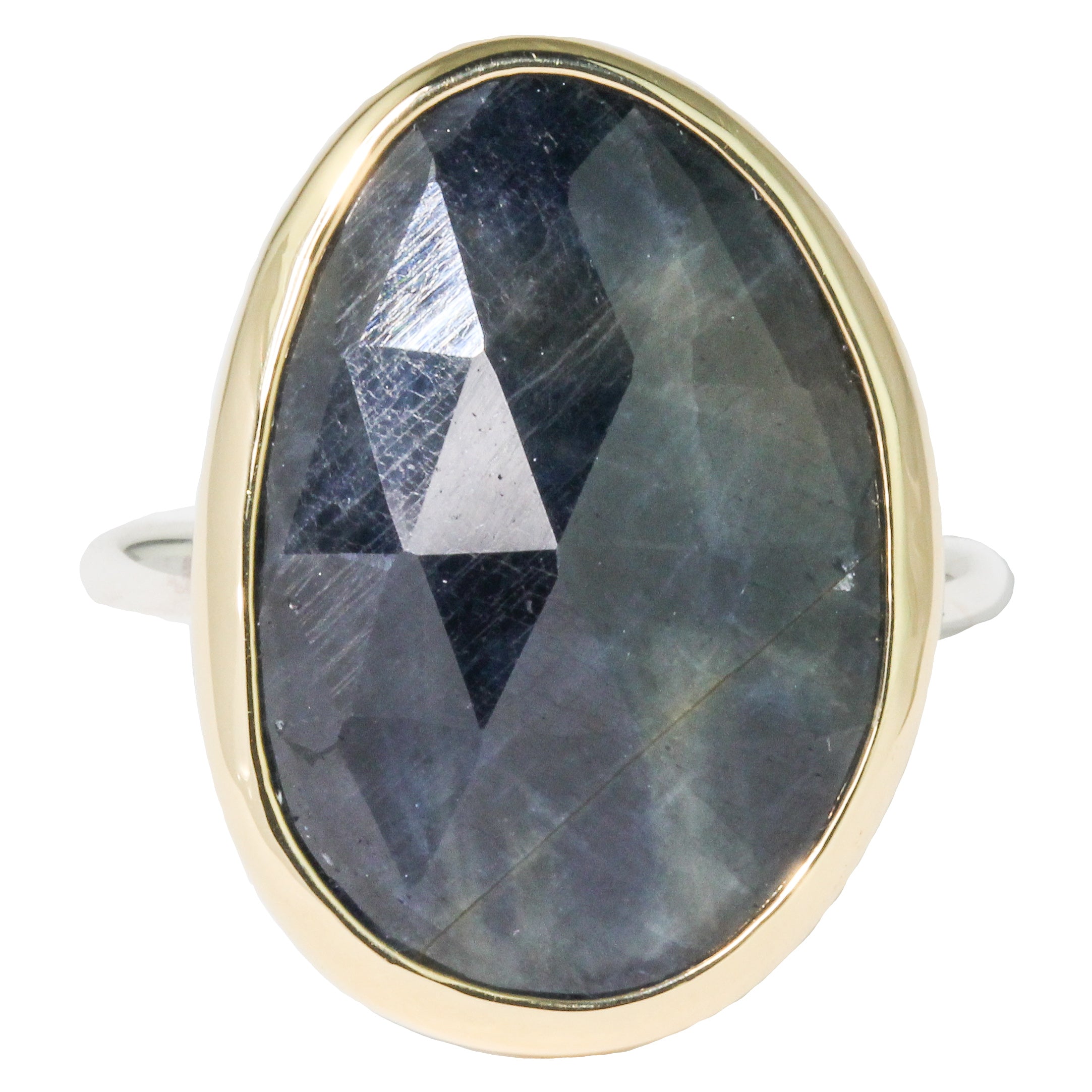 Large Dark Blue Sapphire Ring-Sara Thompson