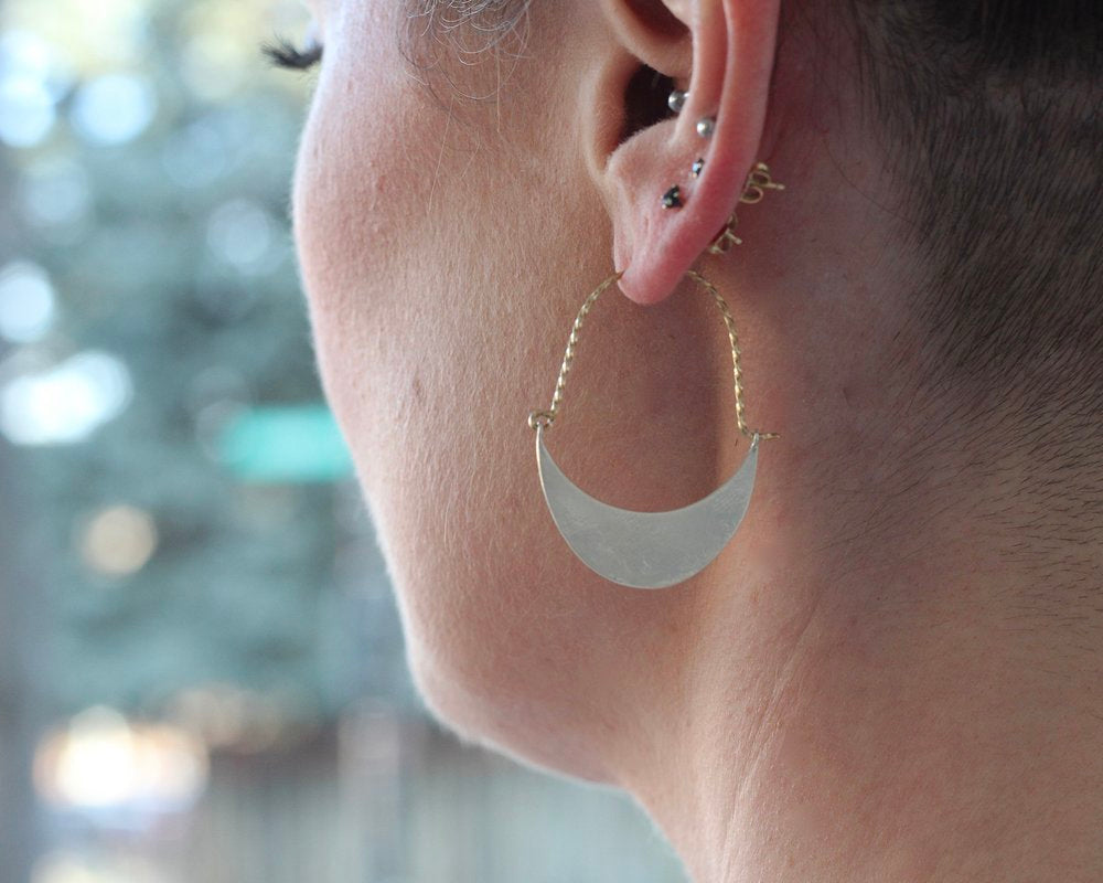 Large Lyra Hoop Earrings-Sarah McGuire