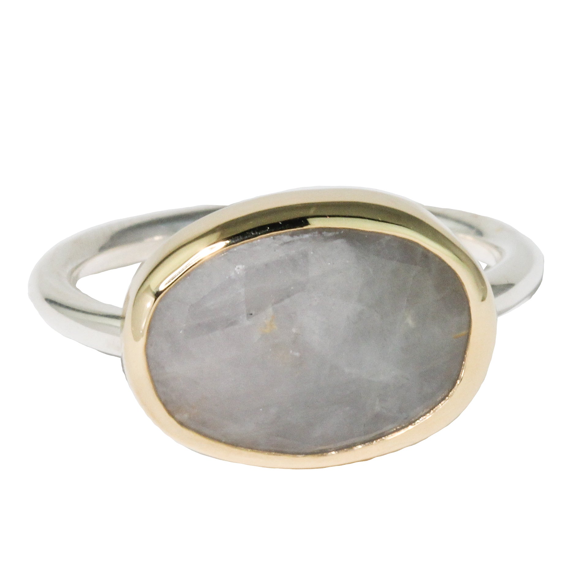 Light Grey Sapphire Ring-Sara Thompson
