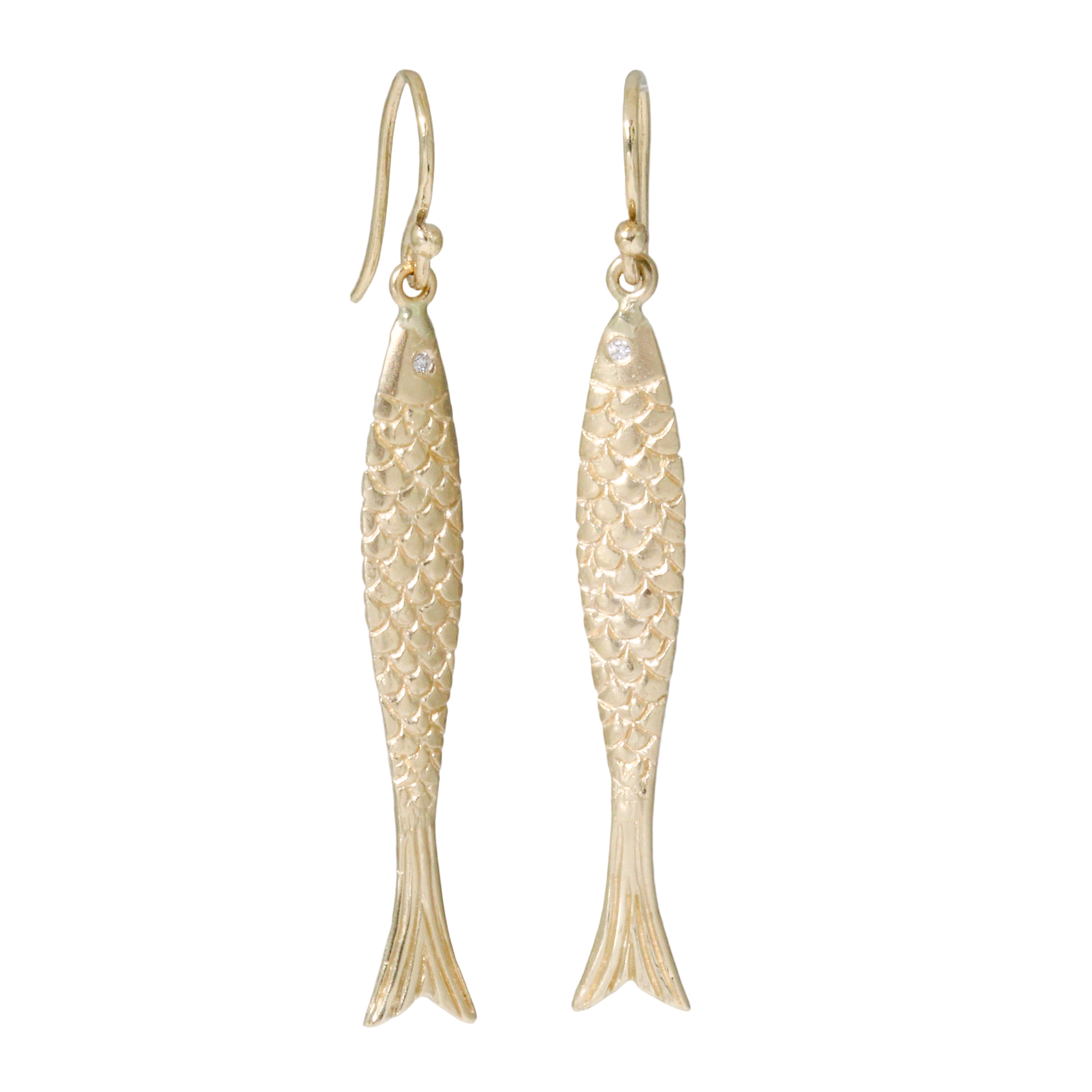 Long Fish Earrings-Victoria Cunningham
