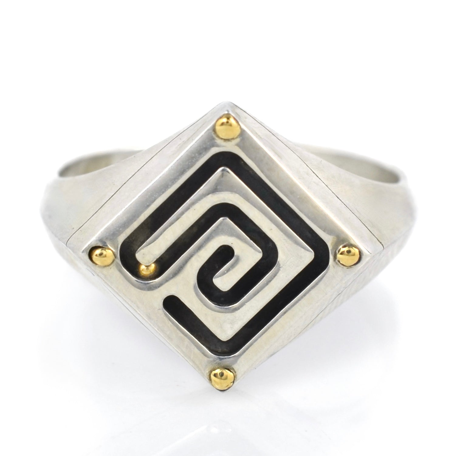 Maze Signet Ring-Emma Brooke