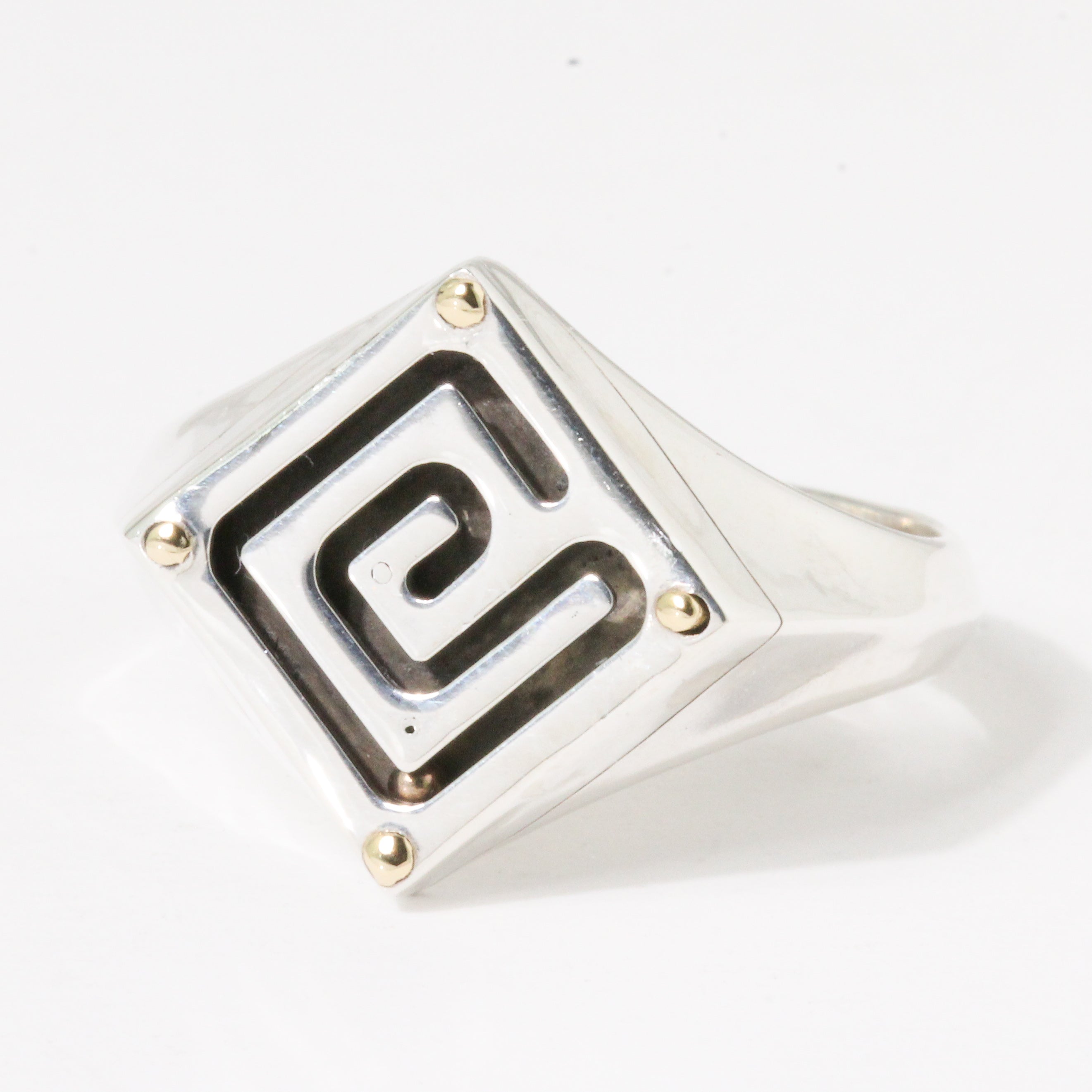Maze Signet Ring-Emma Brooke