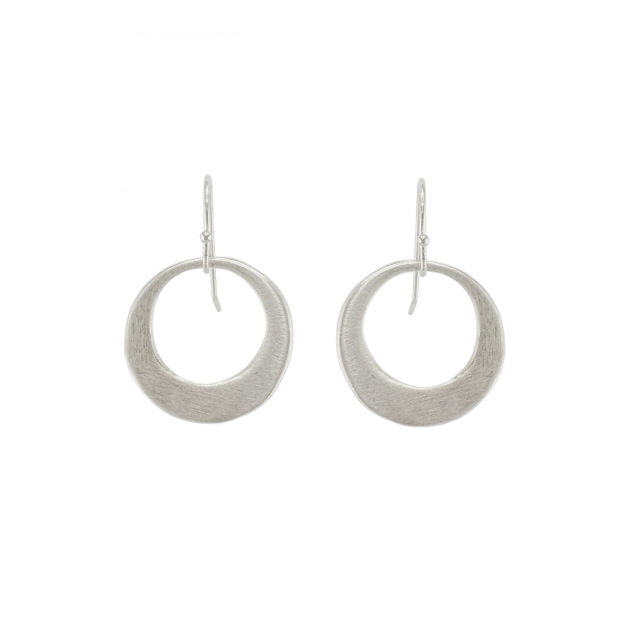 Medium Organic Circle Earrings-Philippa Roberts