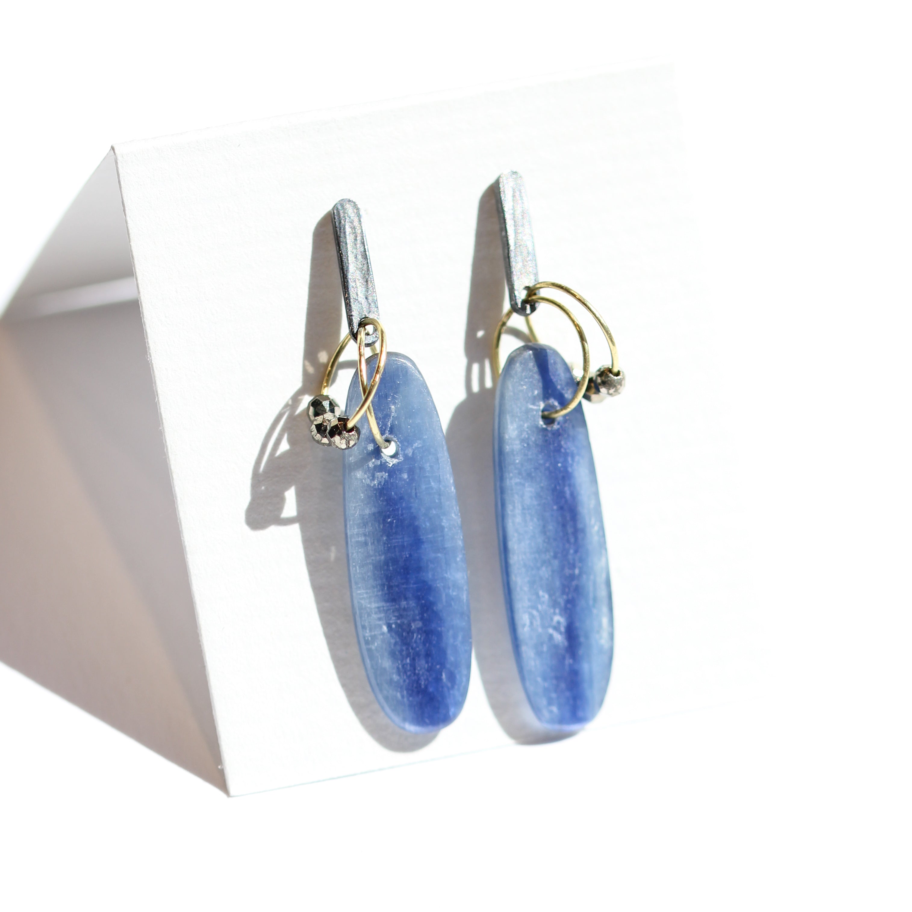 Mini Tangle Kyanite Earrings-Heather Guidero
