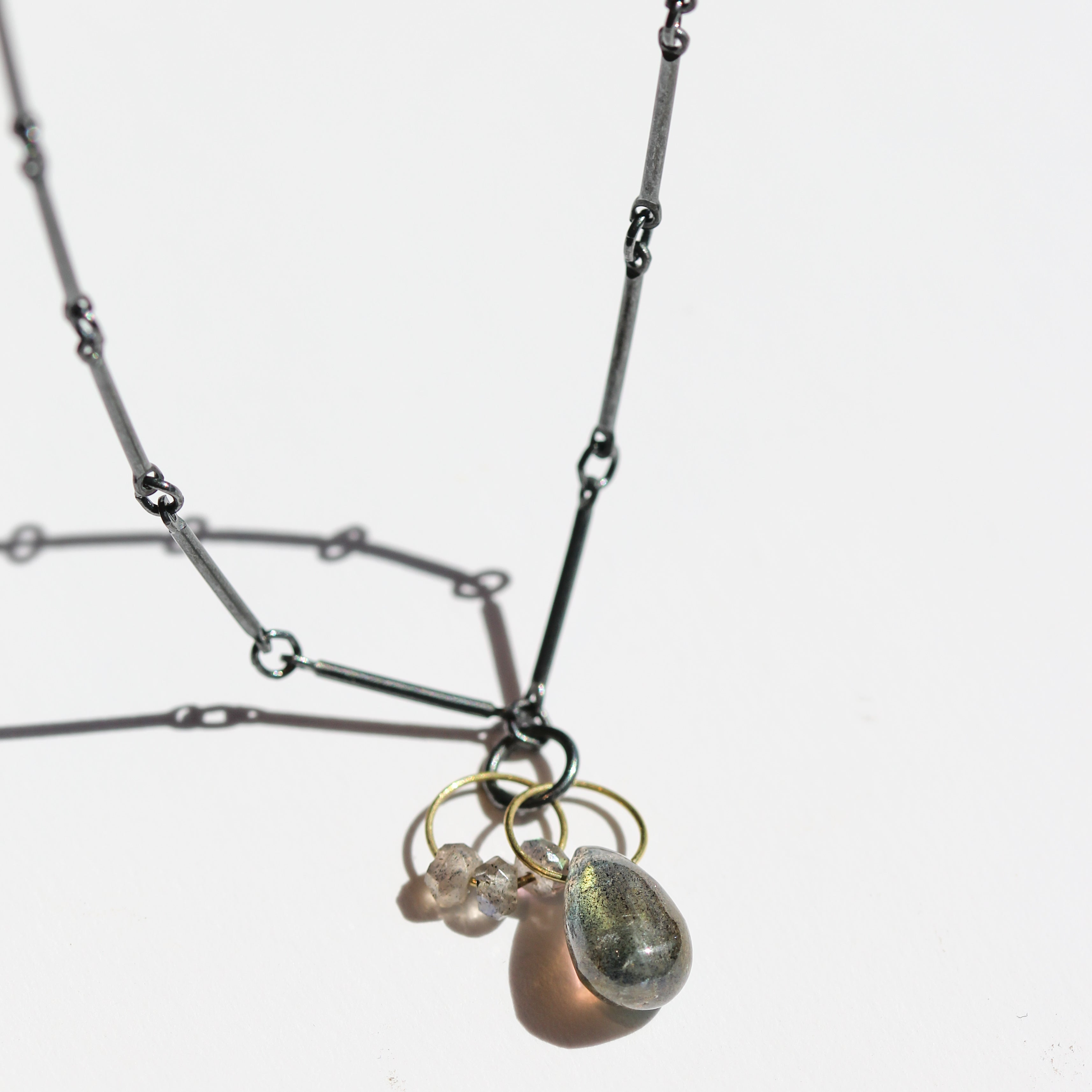 Mini Tangle Labradorite Necklace-Heather Guidero