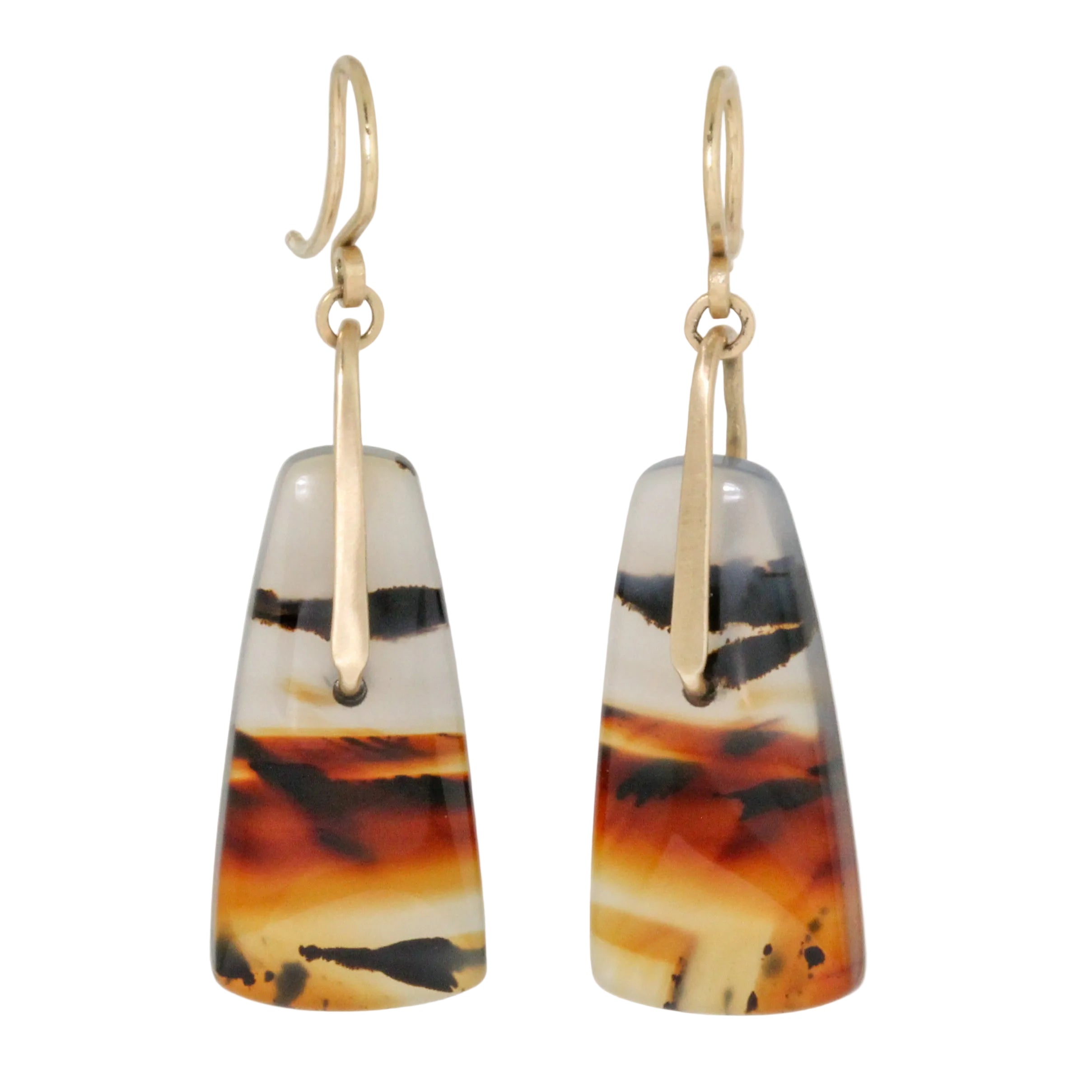 Montana Agate Drop Earrings-Dana Kellin Fine