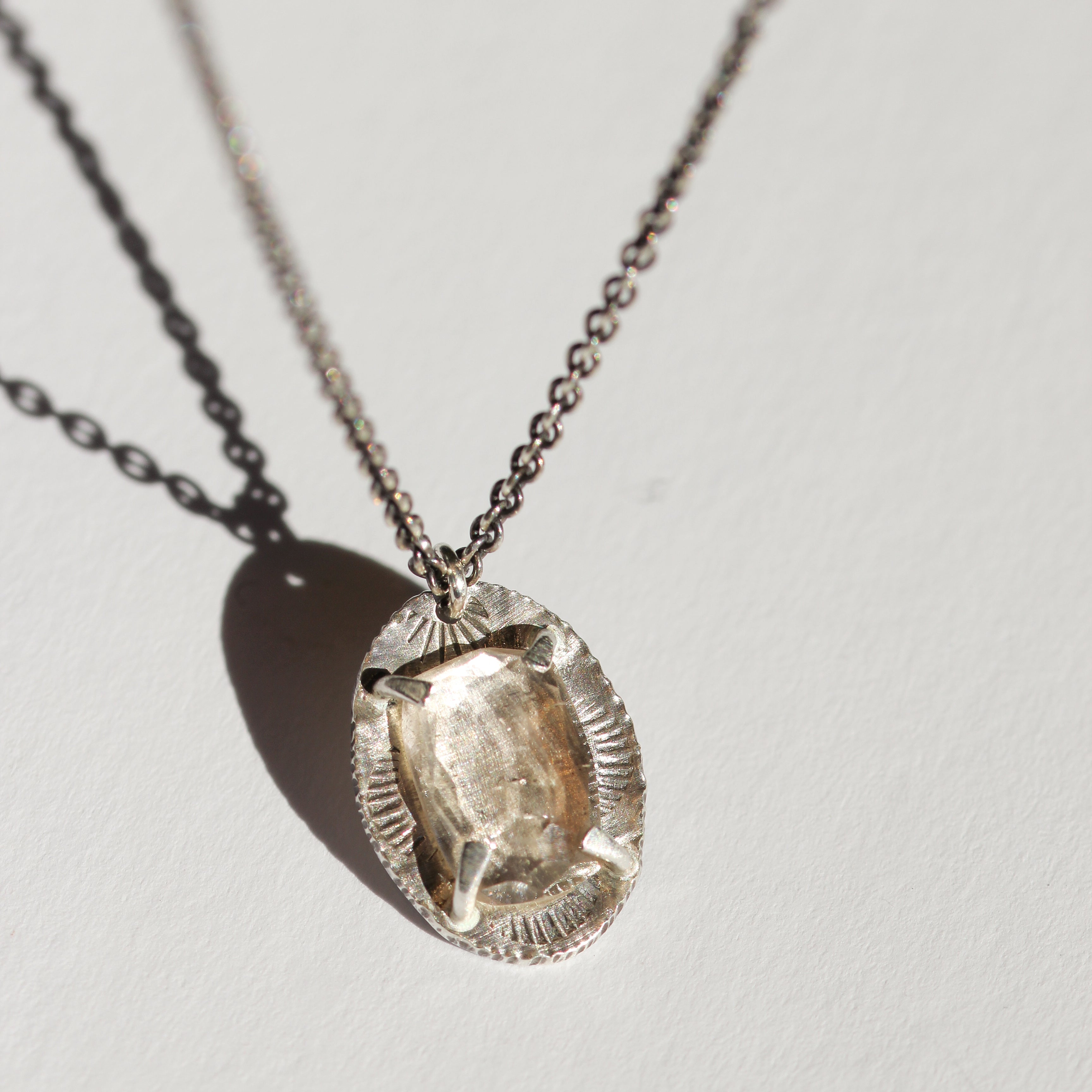 Morganite Necklace-Glacier Lily