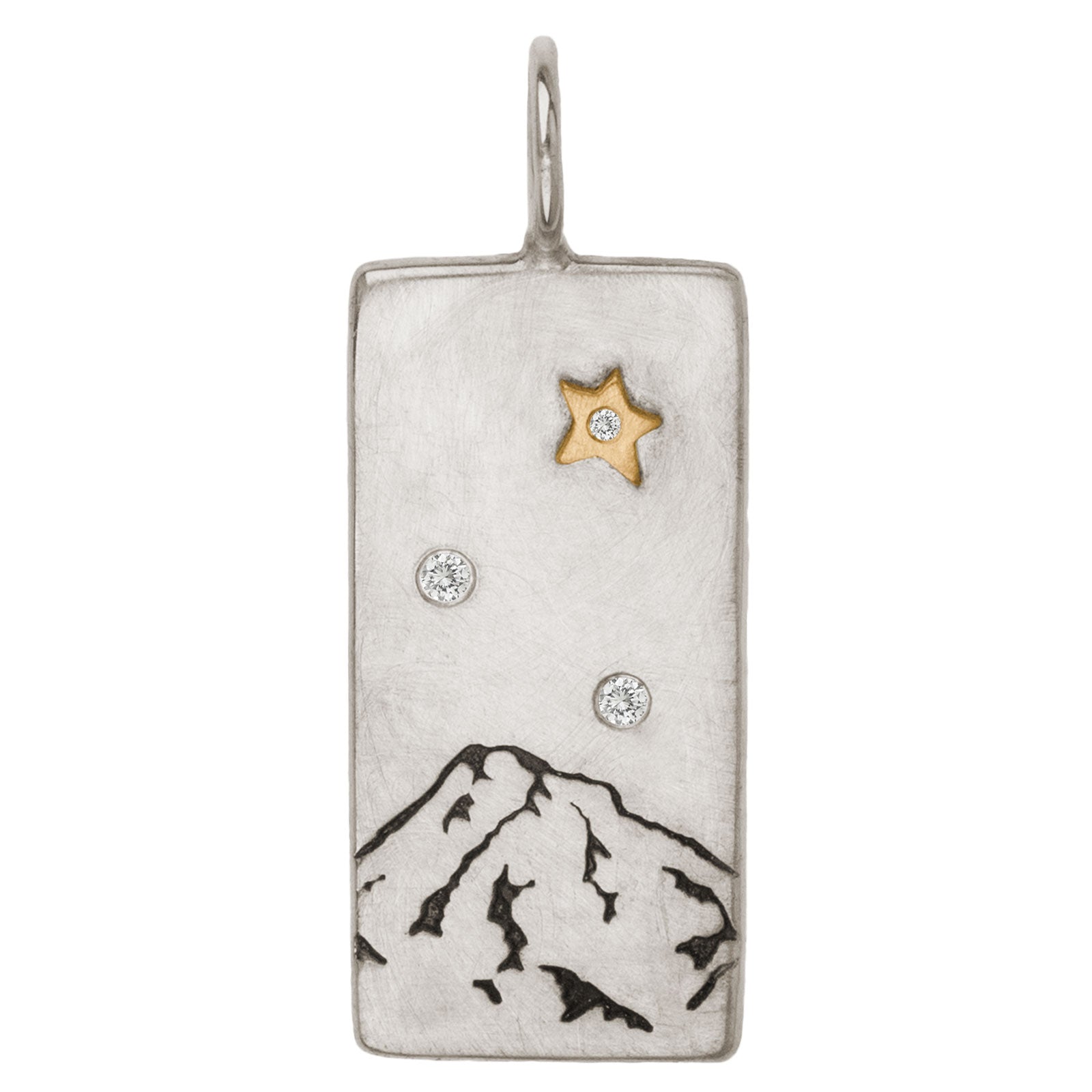 Mt Hood ID Tag Charm-Heather B. Moore