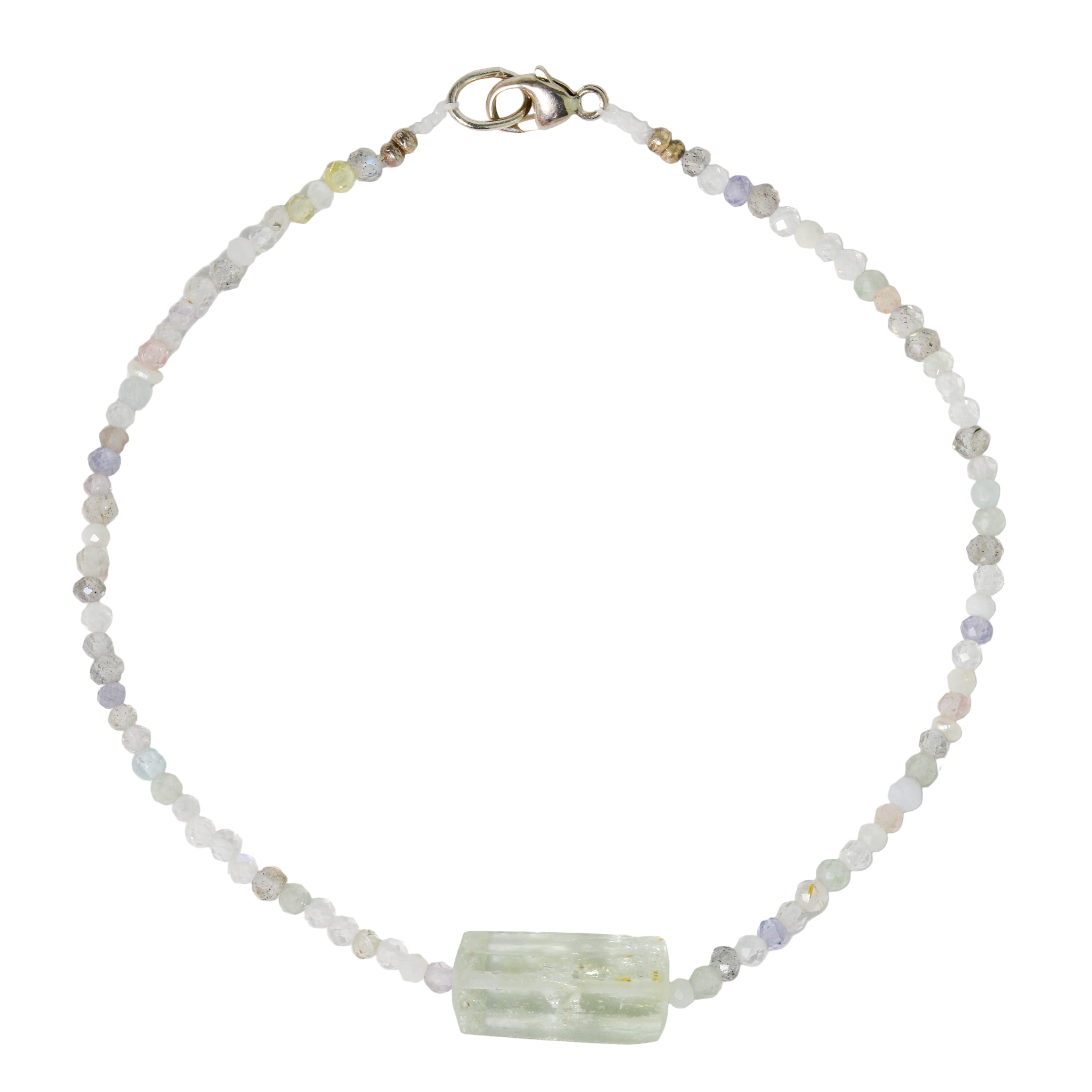Multi Gem & Beryl Bracelet No. 101-Margaret Solow