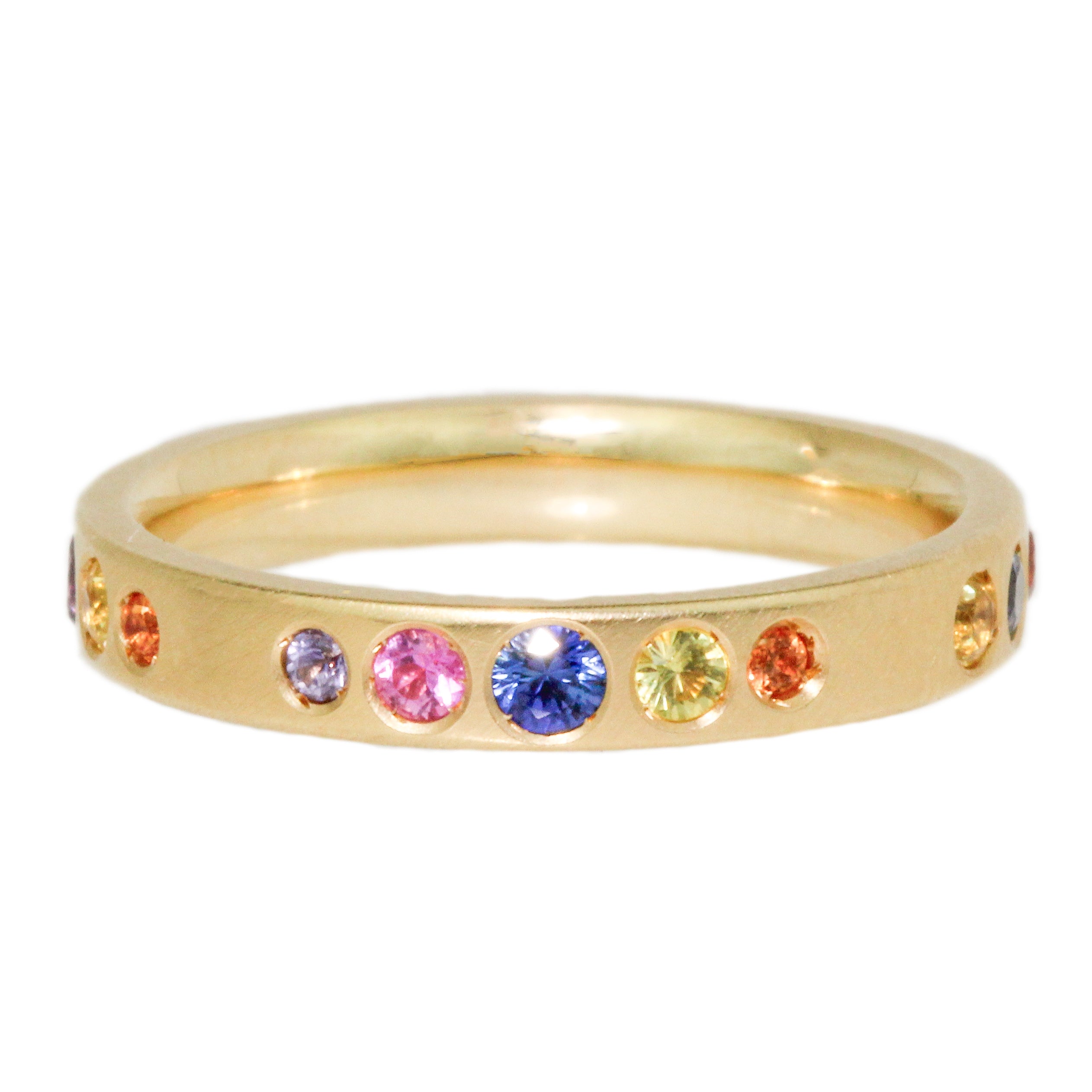 Multicolor Sapphire Gypsy Band-Anne Sportun