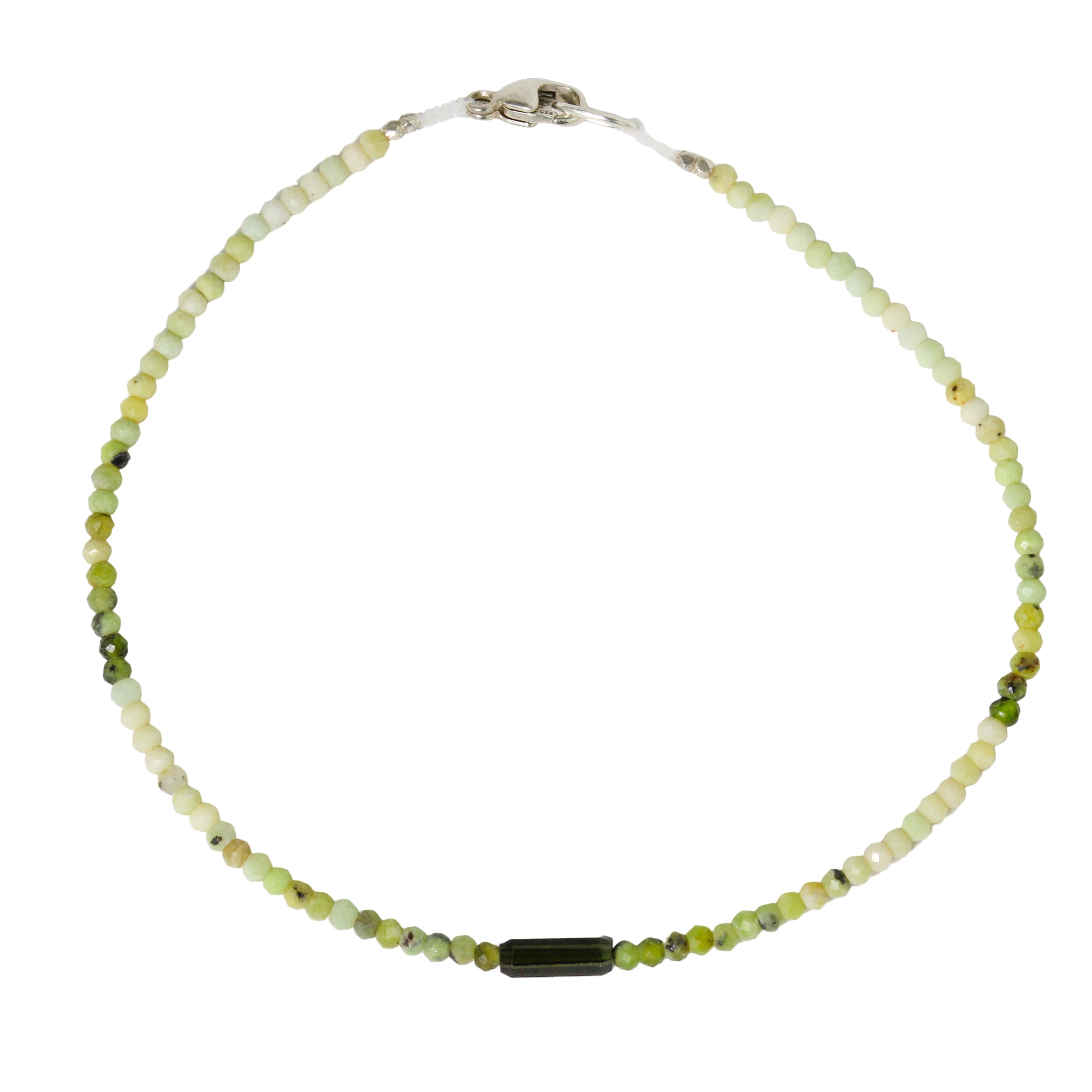 Olive Opal & Tourmaline Bracelet No. 154-Margaret Solow