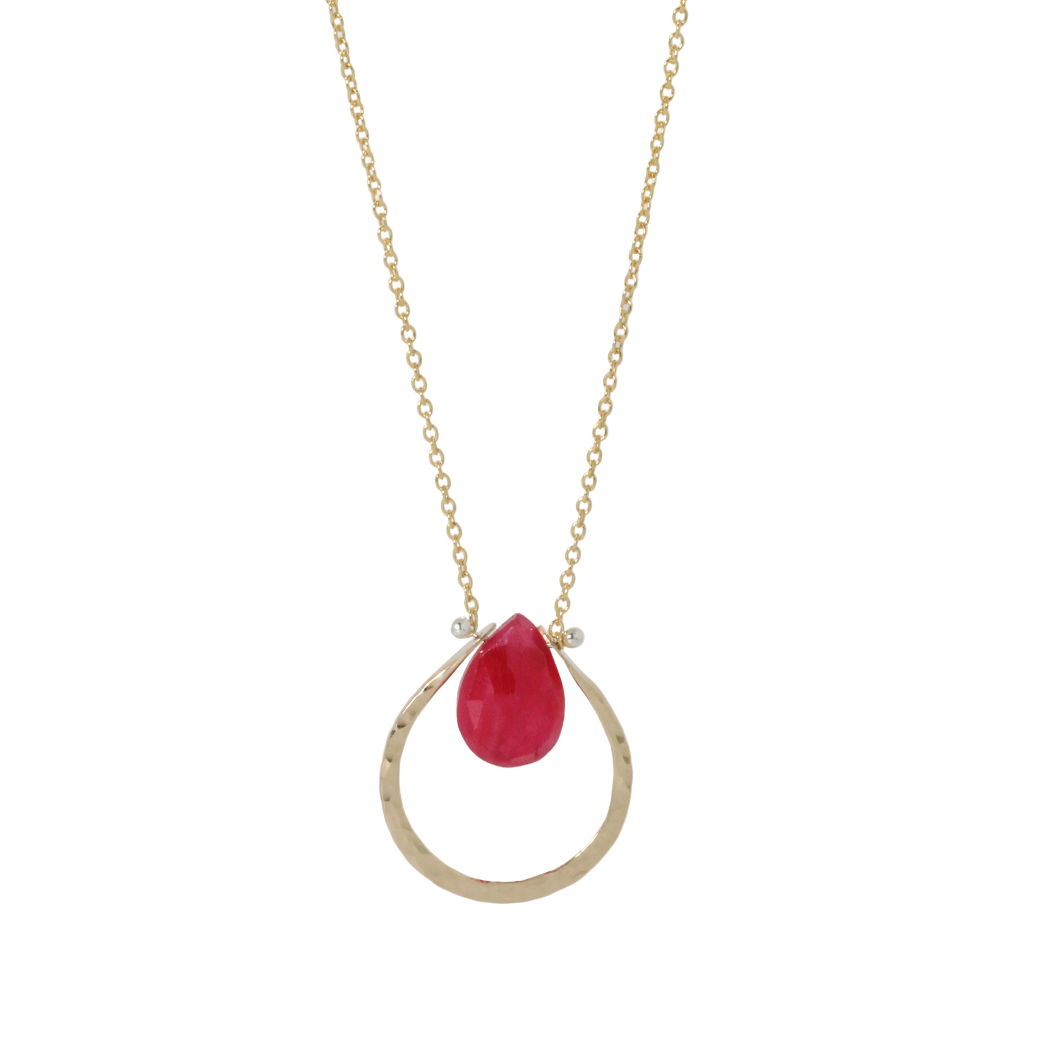 Ophelia Ruby Necklace-Lulu Designs
