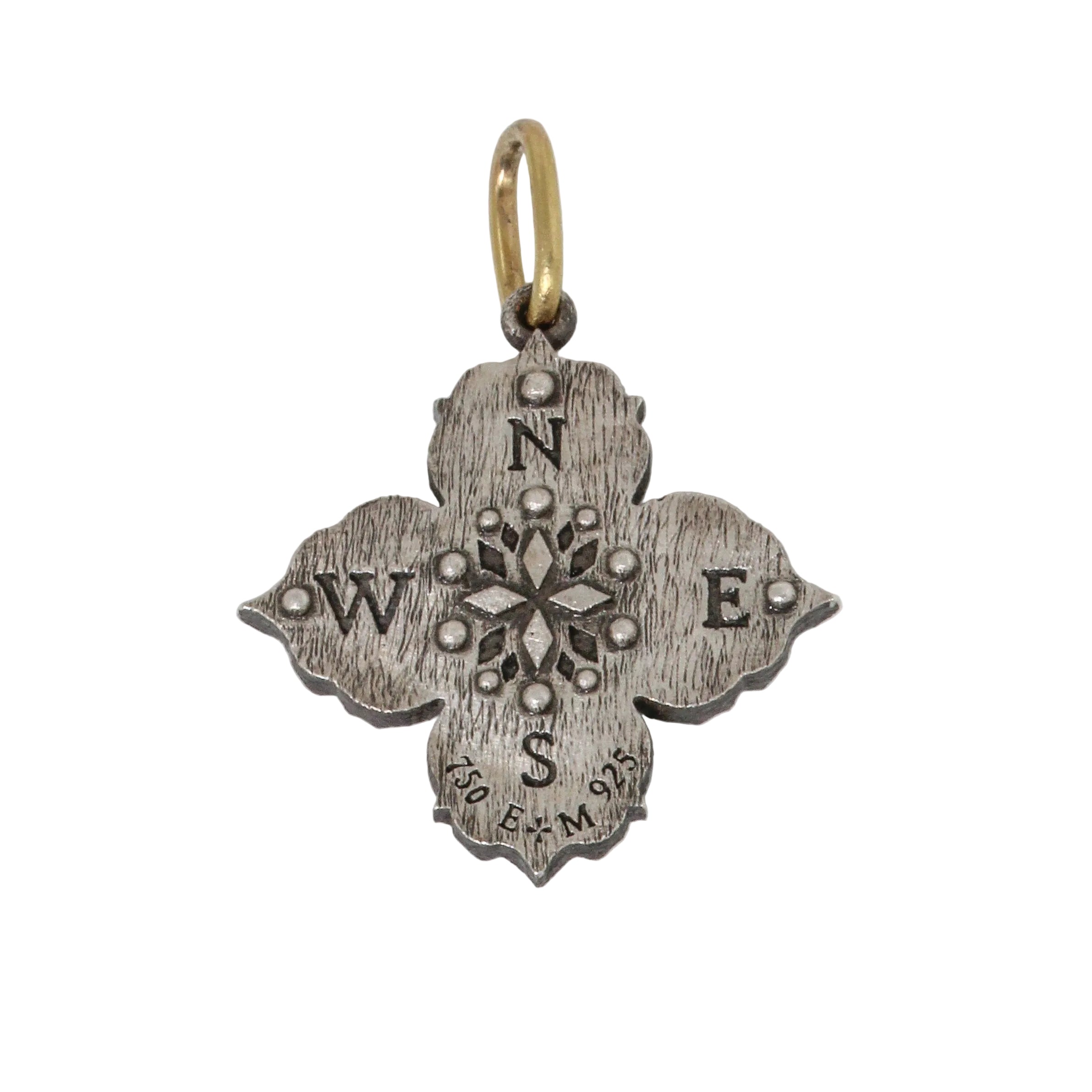 Ornate Ruche 4-Point North Star Charm-Erica Molinari