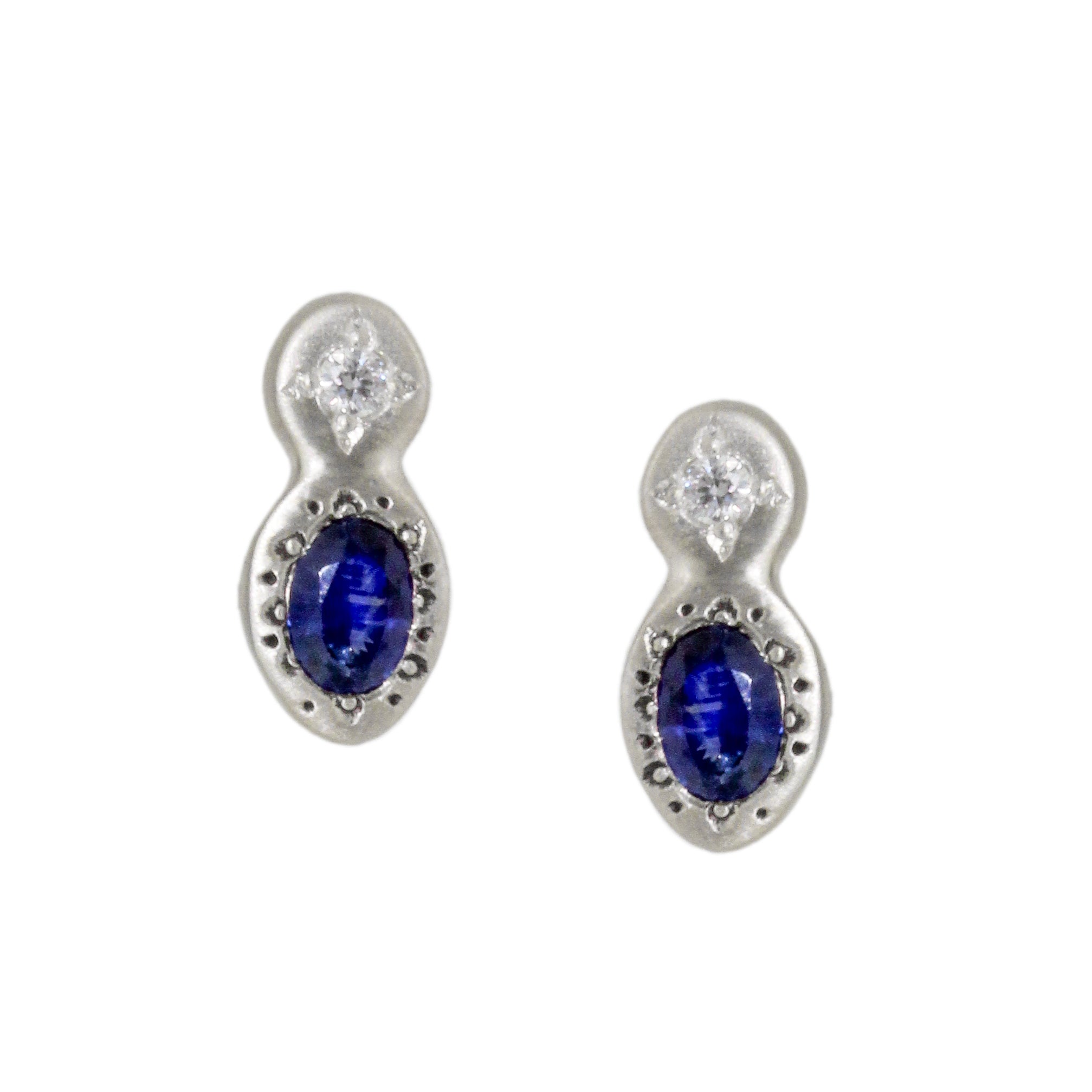 Oval & Round Stud Earrings-Adel Chefridi