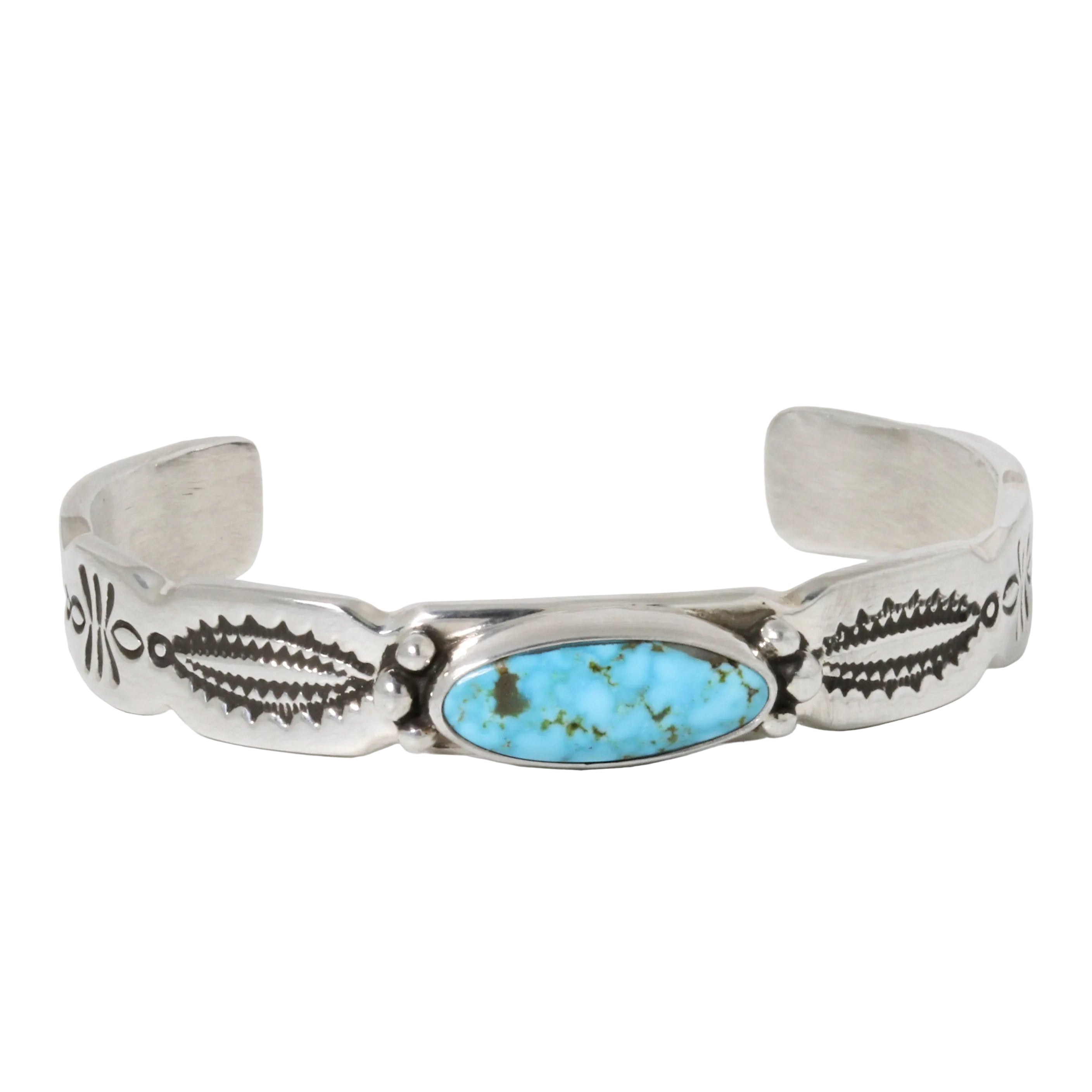 Oval Turquoise Cuff Bracelet-Southwest