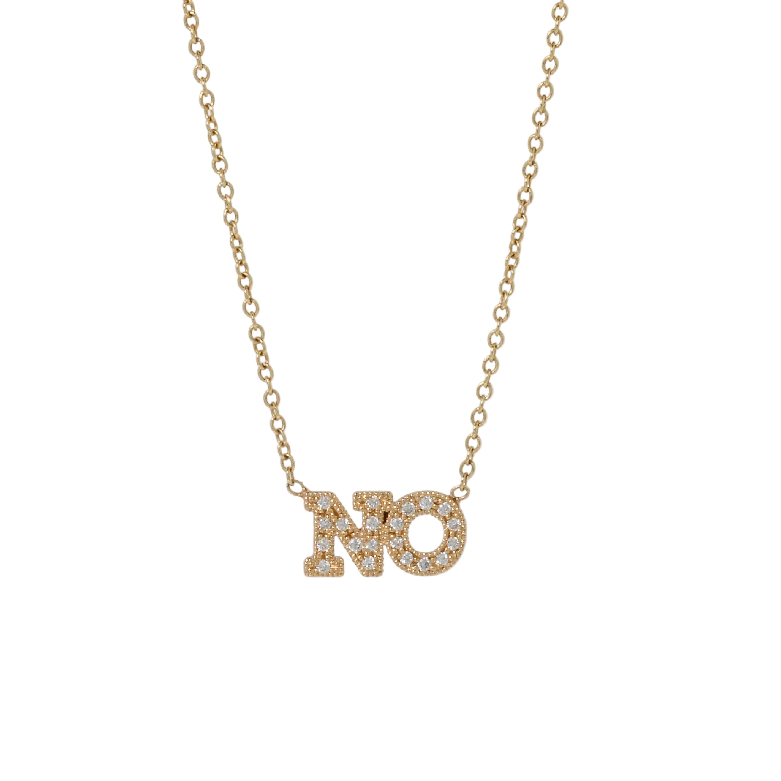Pave Diamond NO Necklace-Zoë Chicco