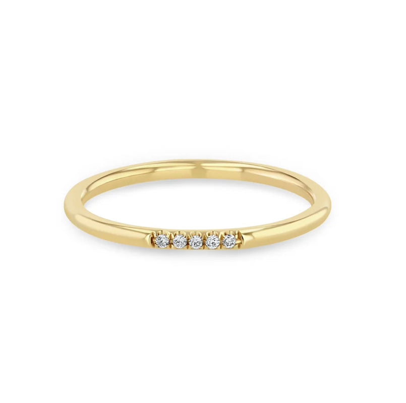 Pave Five Diamond Ring-Zoë Chicco