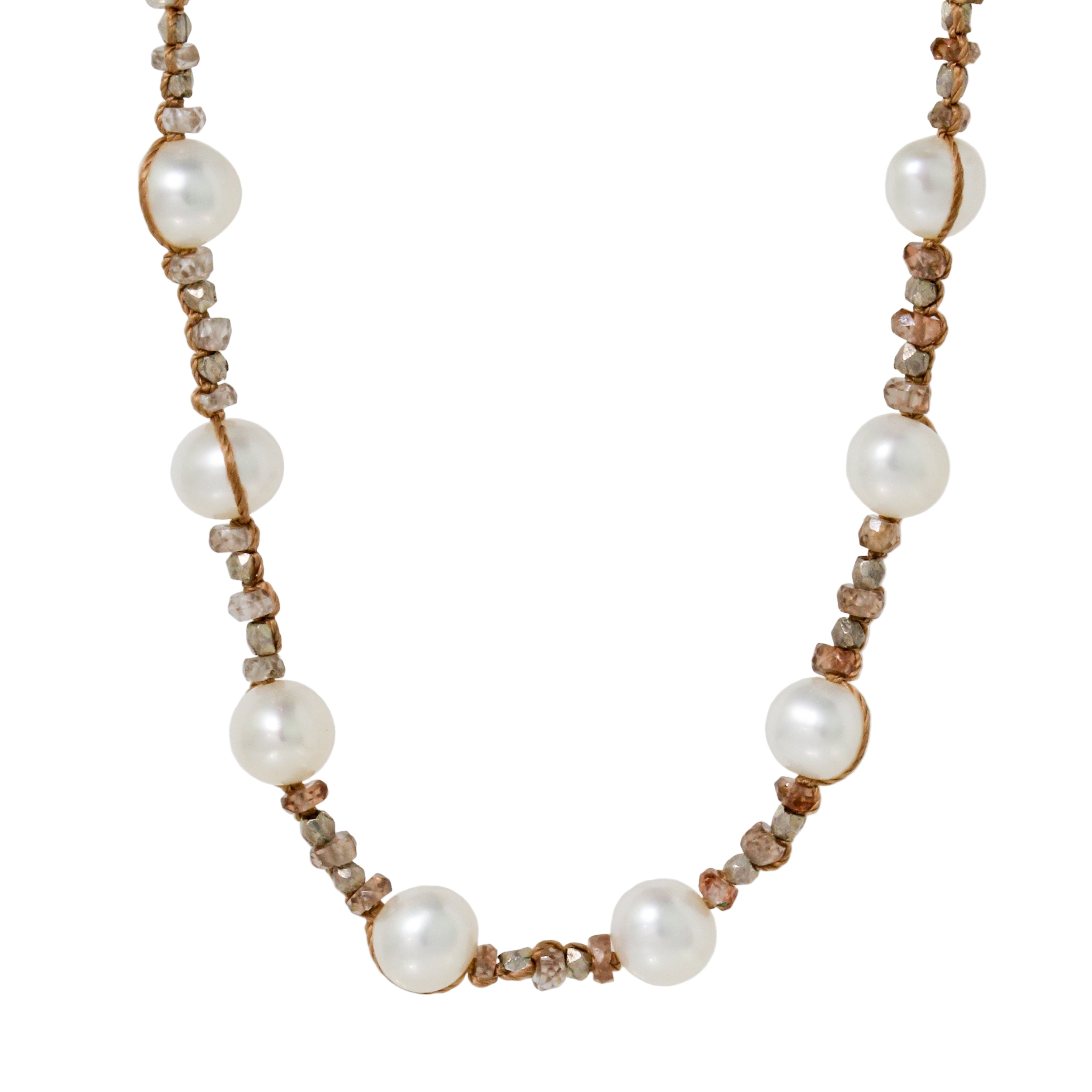 Pearl and Zircon Necklace-Danielle Welmond