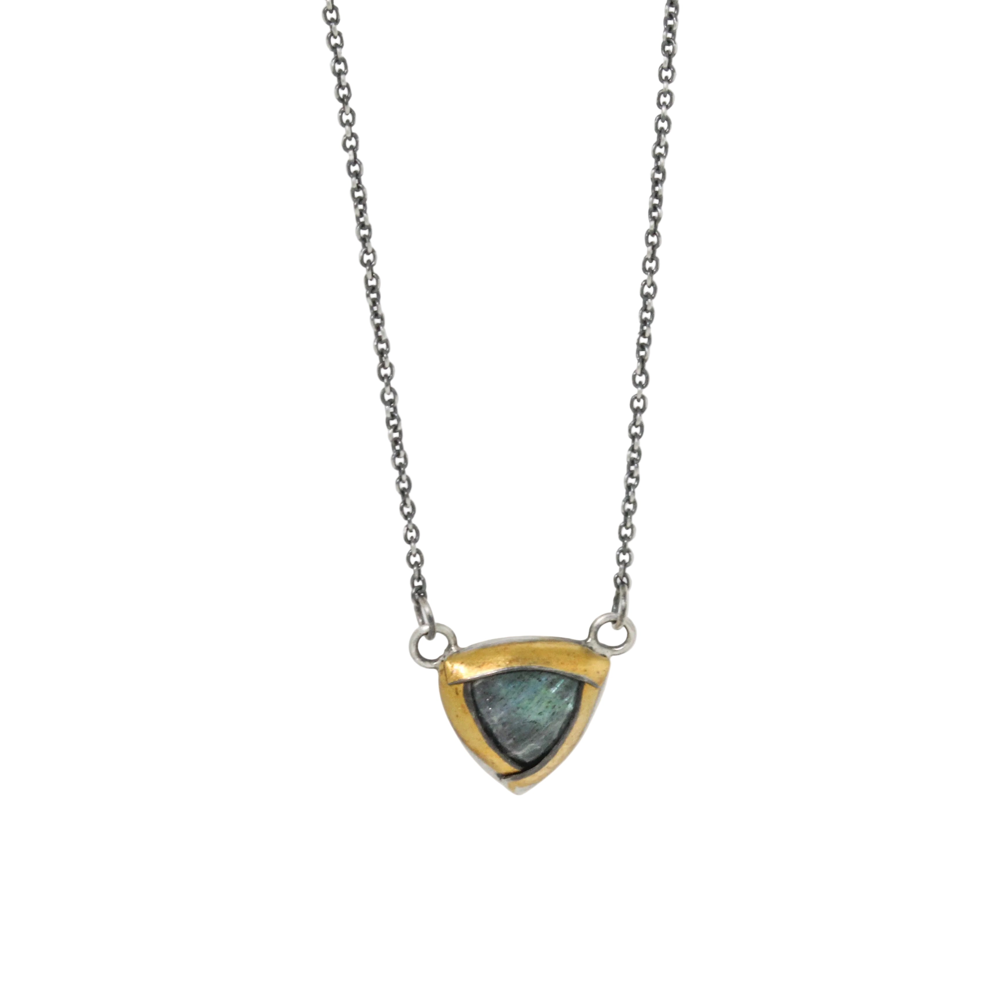 Petite Labradorite Tri-Fold Necklace-Austin Titus
