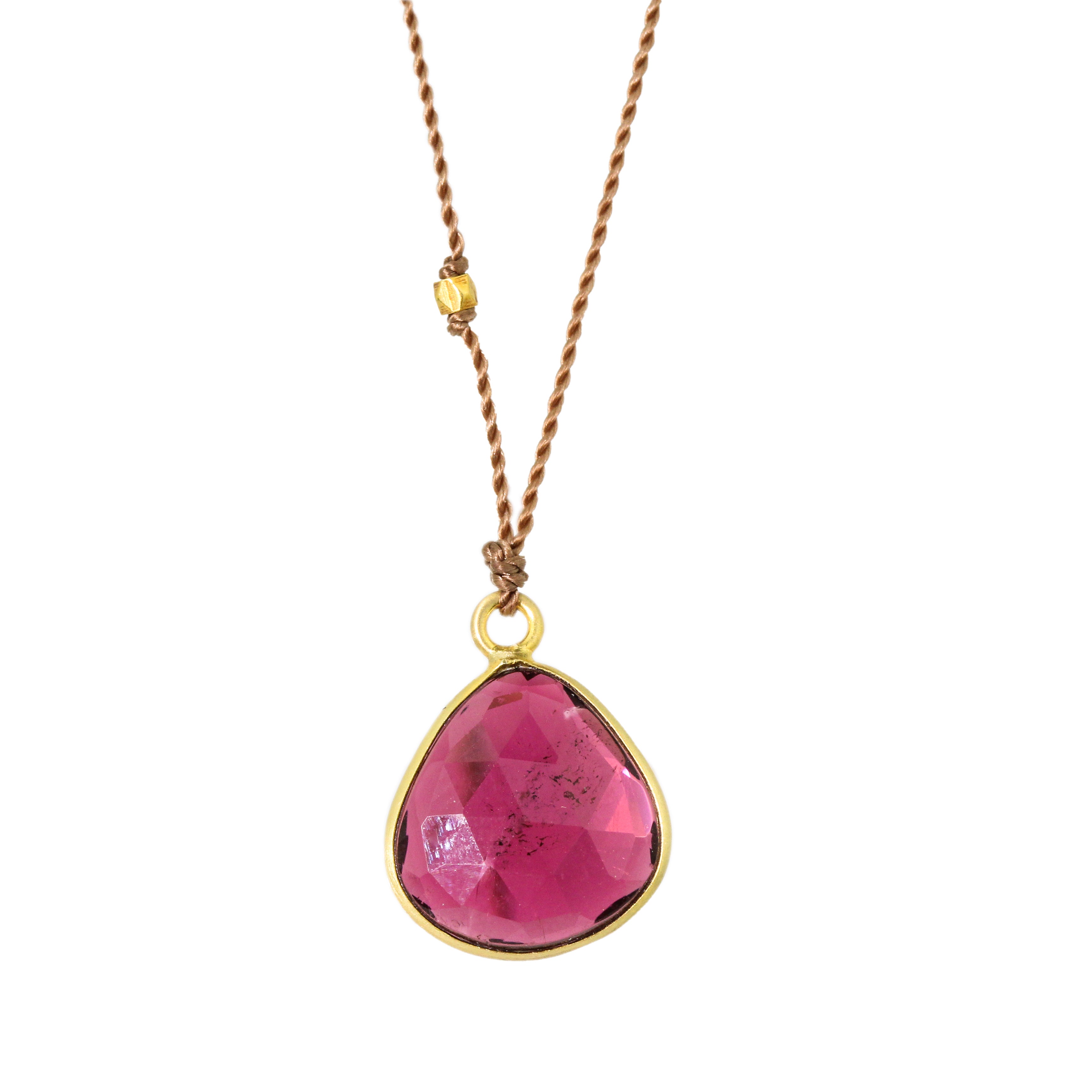 Pink Tourmaline Necklace-Margaret Solow