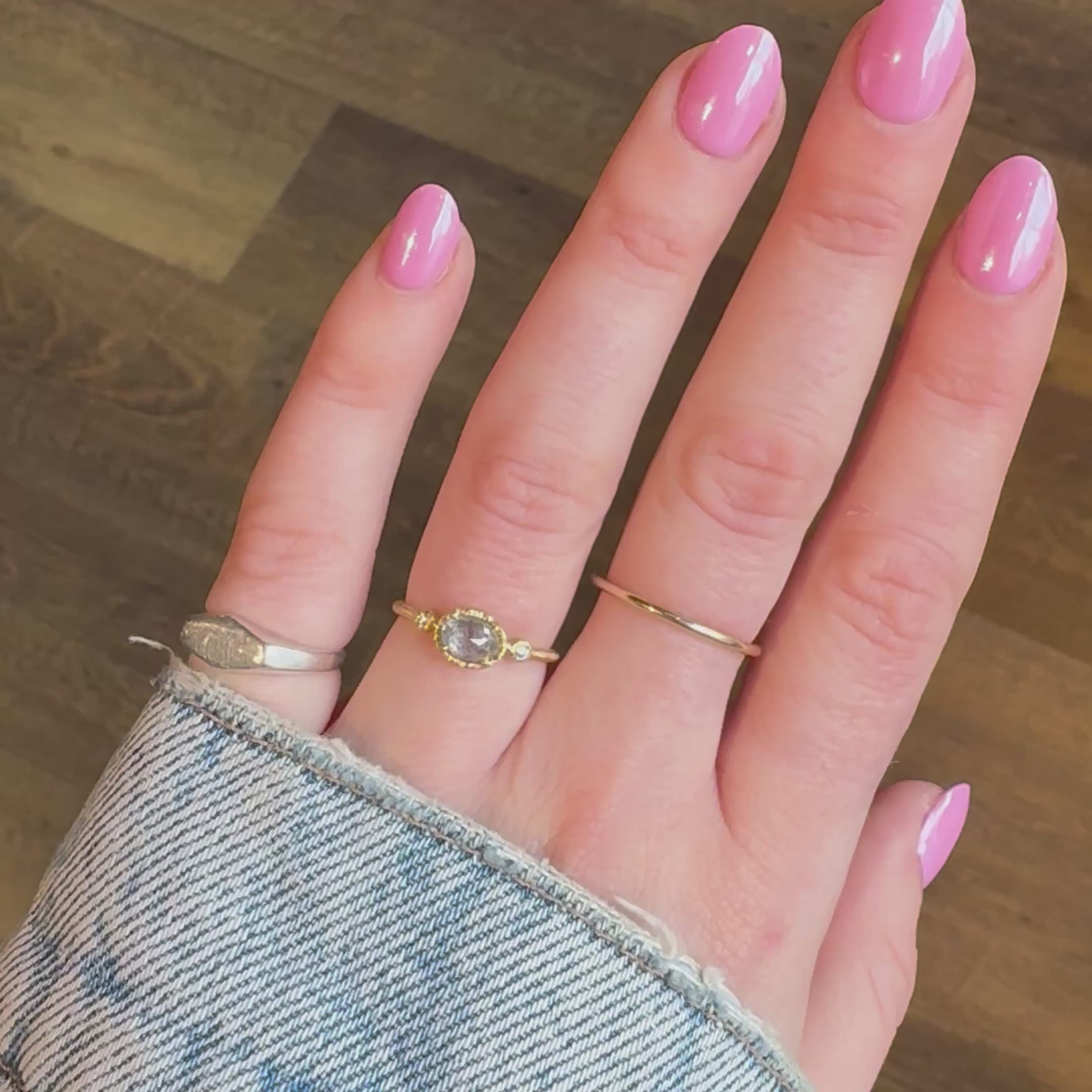 Grey Diamond Muguet Ring