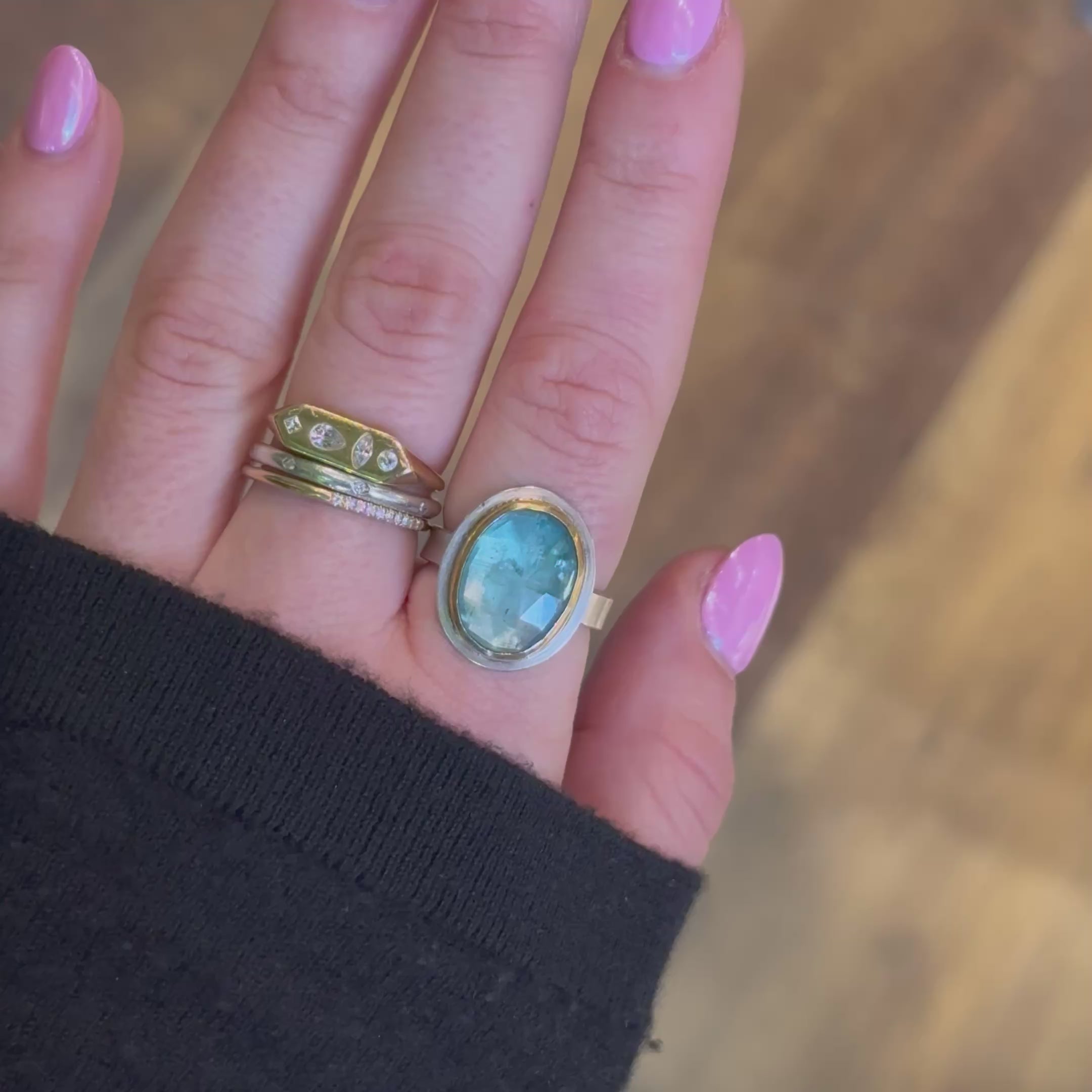 Light Blue Kyanite Ring