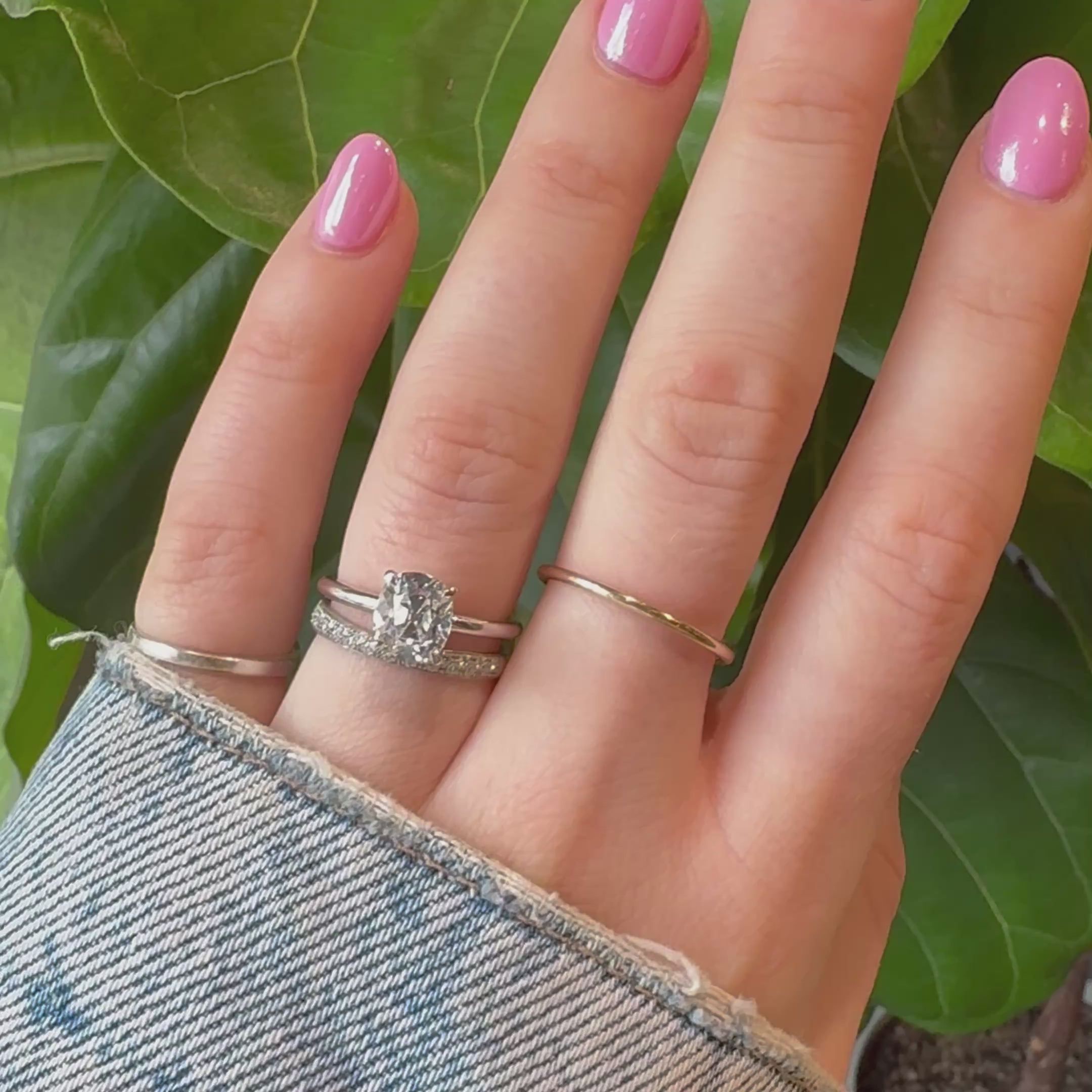 Old Mine Cut Diamond Ring