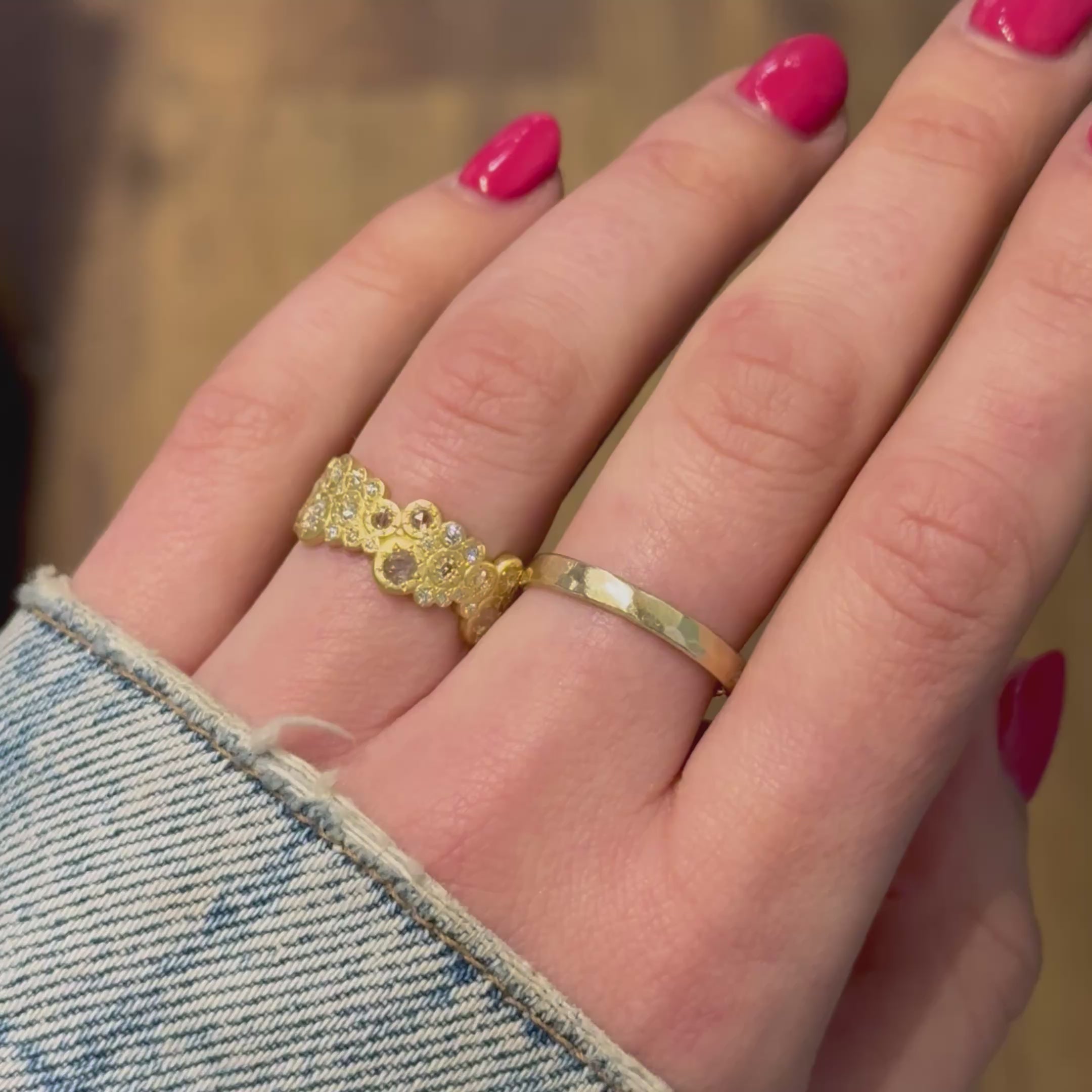Cascade Diamond Band Ring
