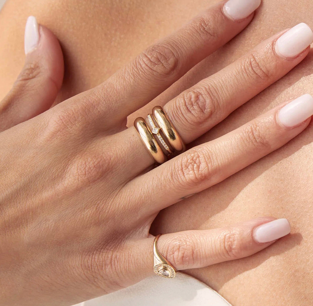 Princess Diamond and Demi Pave Ring-Zoë Chicco
