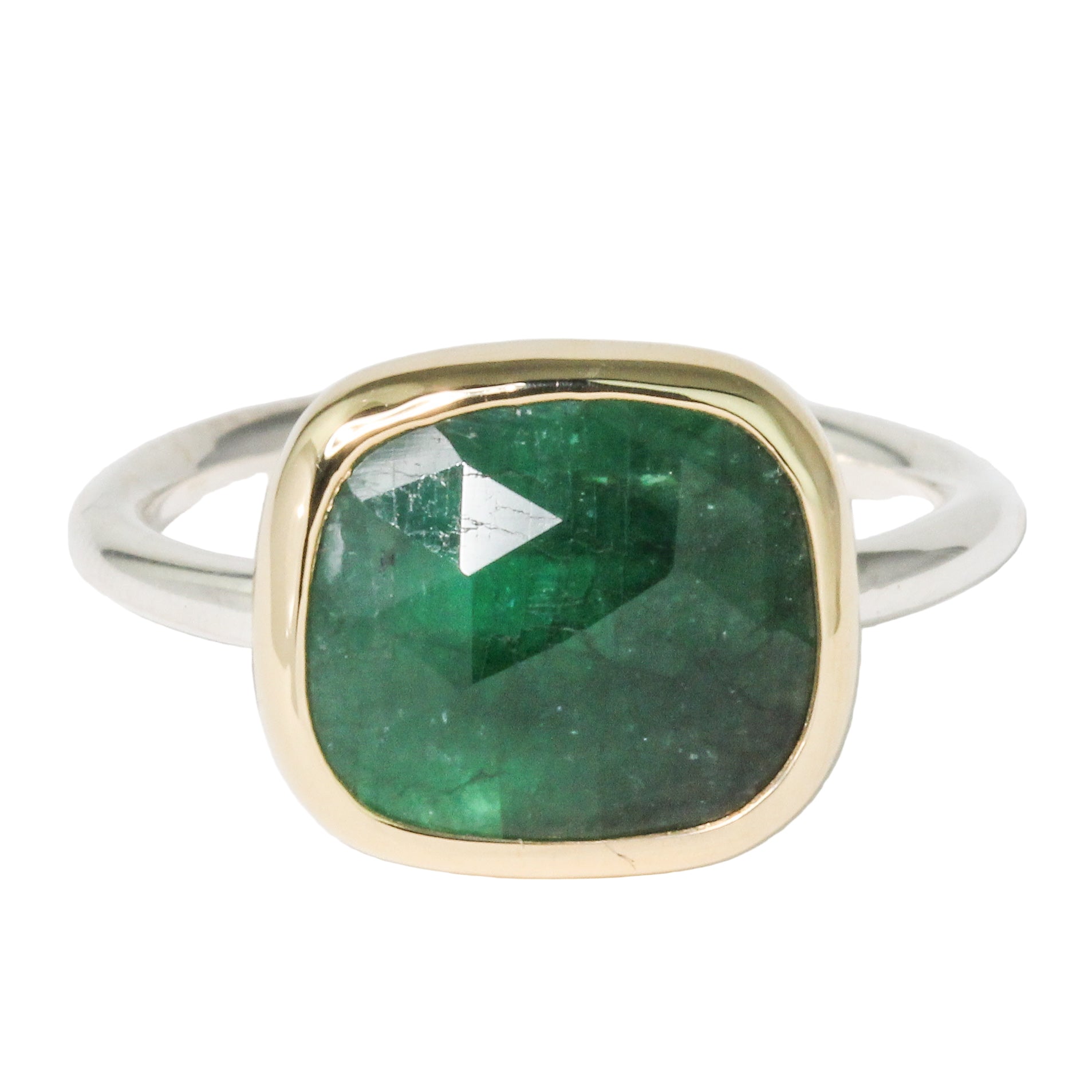 Rectangle Emerald Ring-Sara Thompson
