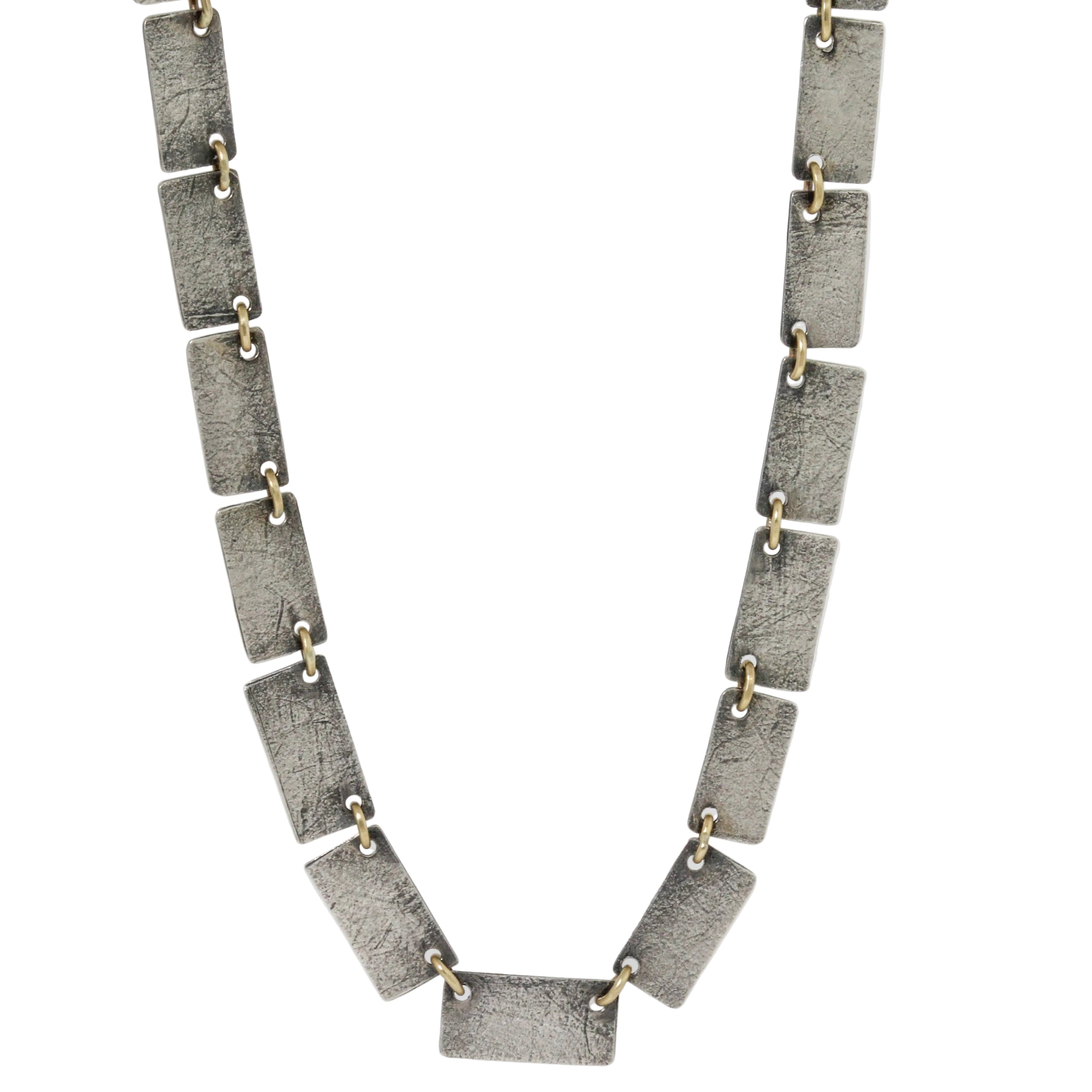Rectangle Link Collar Necklace-Austin Titus