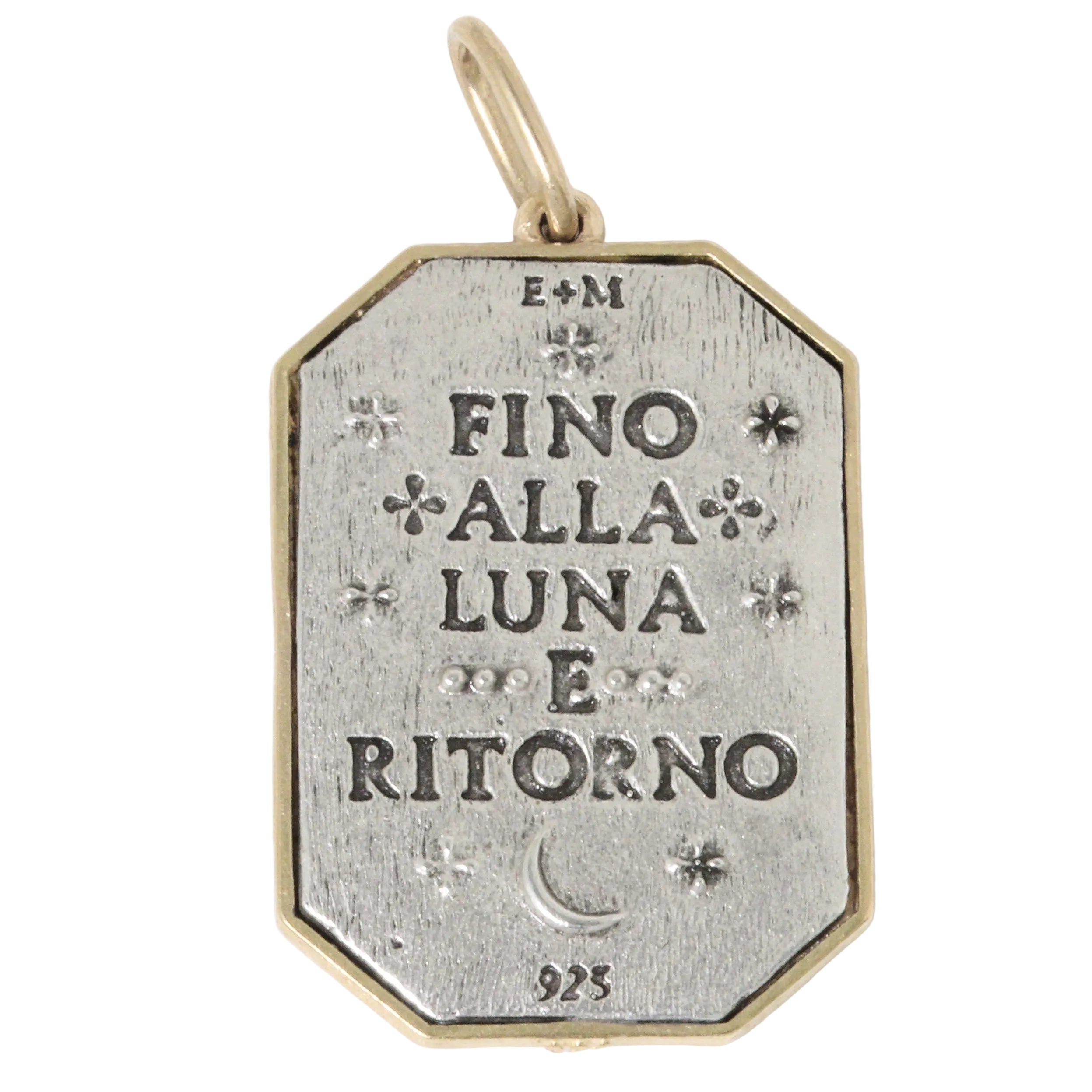 Rectangle Man on the Moon Charm-Erica Molinari
