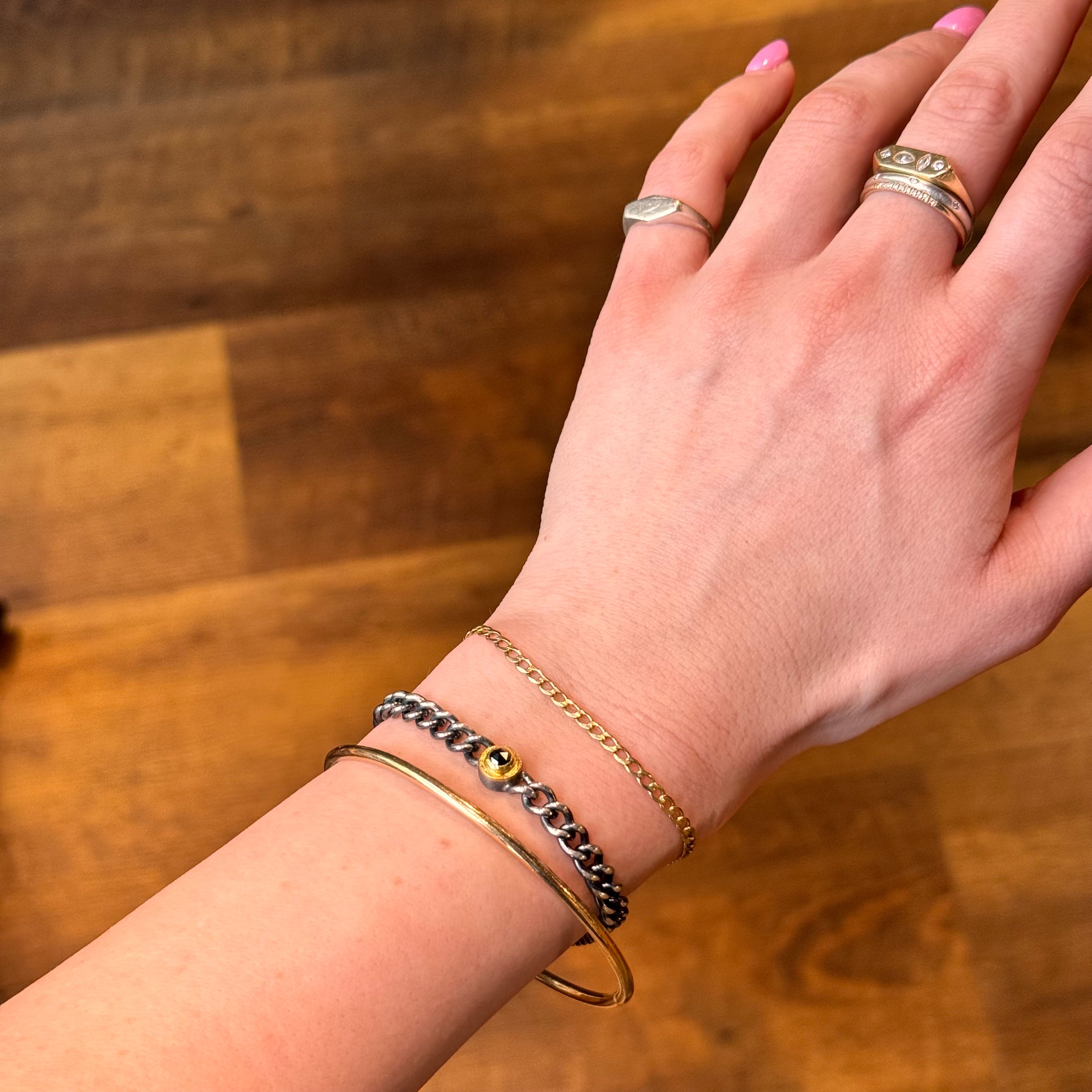 rose-black-diamond-link-bracelet-rene-escobar modeled