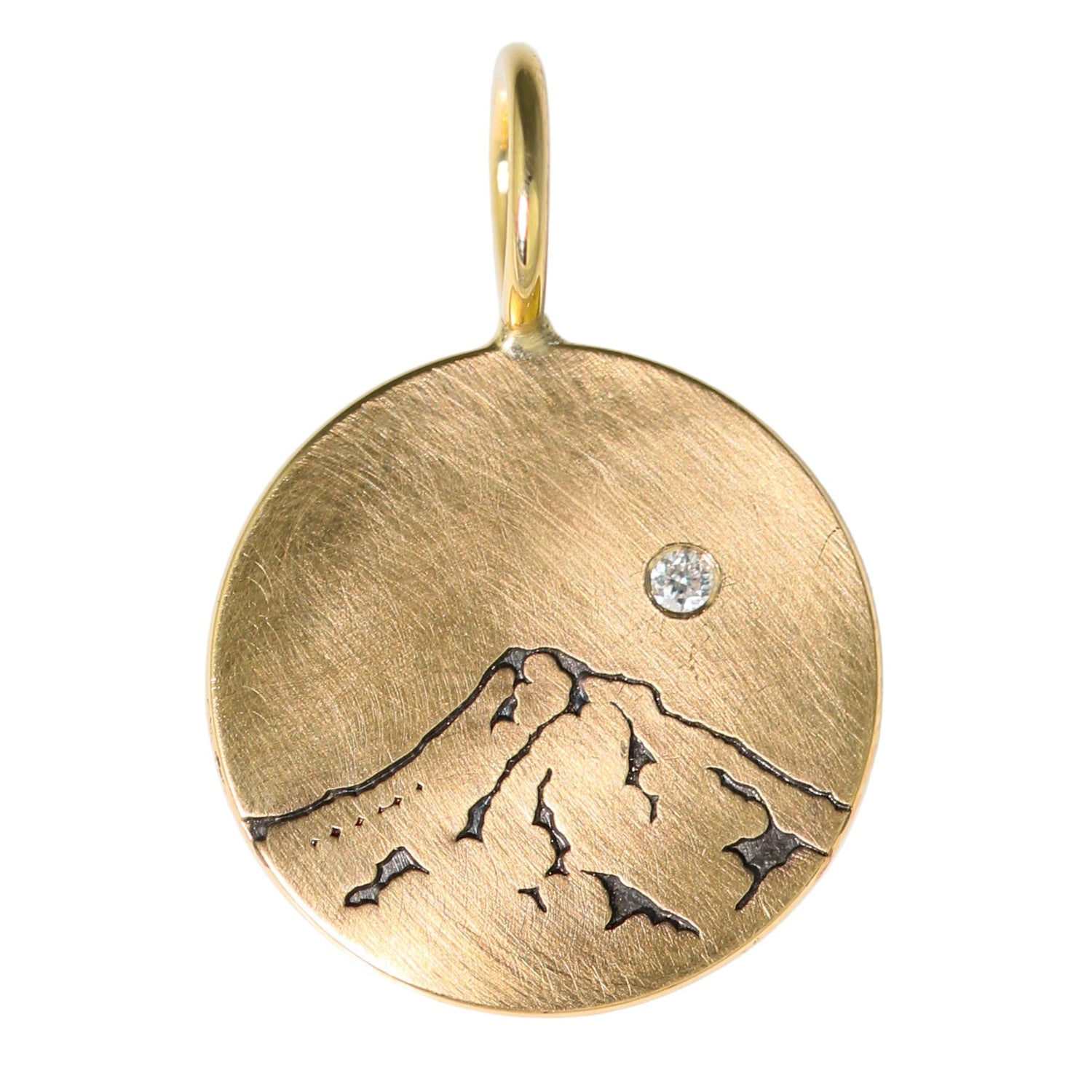 Round 14K Mt Hood Charm-Heather B. Moore