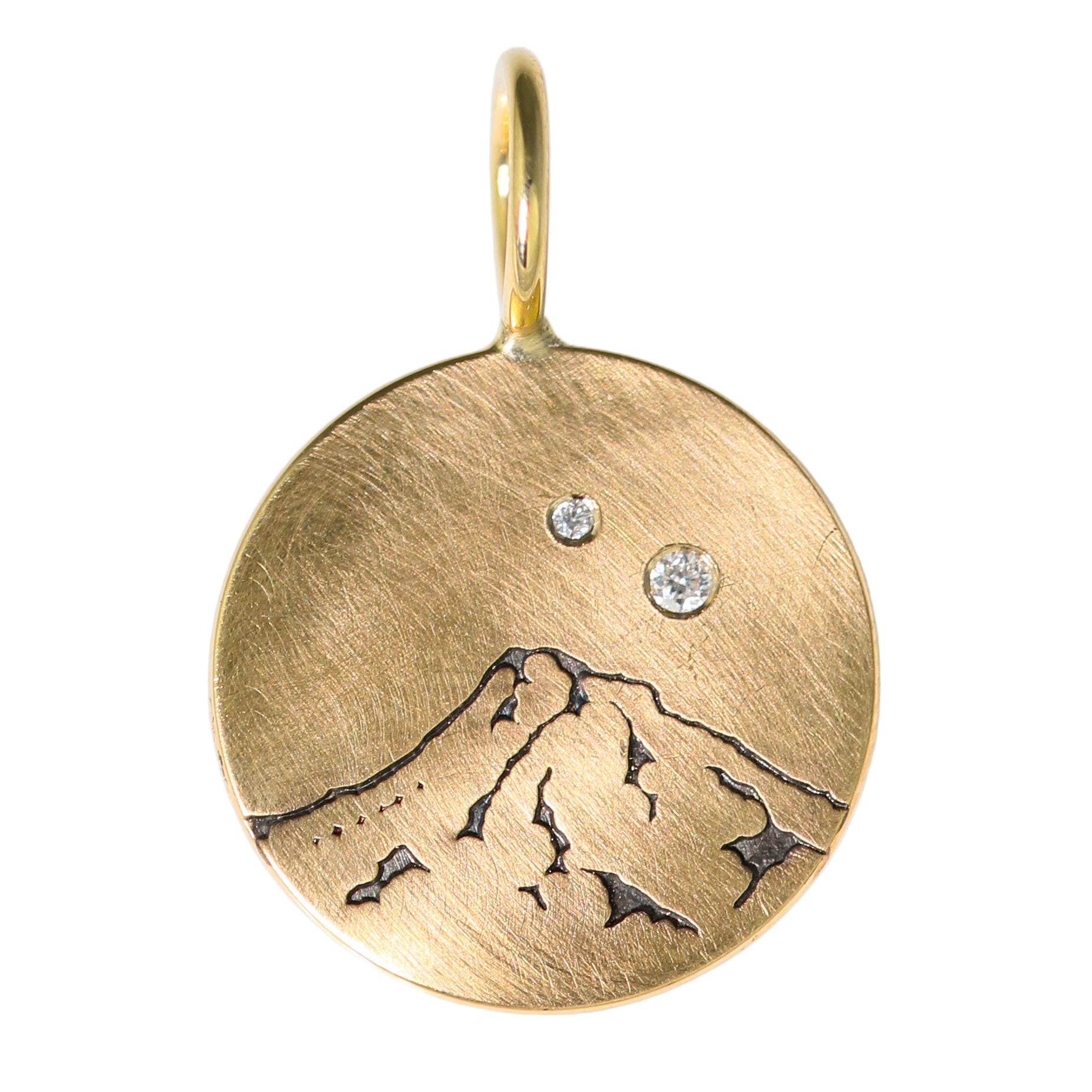 Round 14K Mt Hood Charm-Heather B. Moore