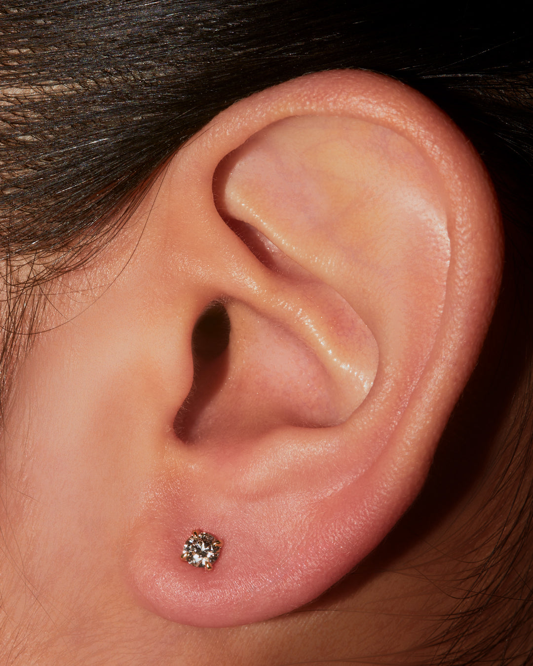 Round Diamond 4 Prong Stud Earrings-Unbridaled Collective