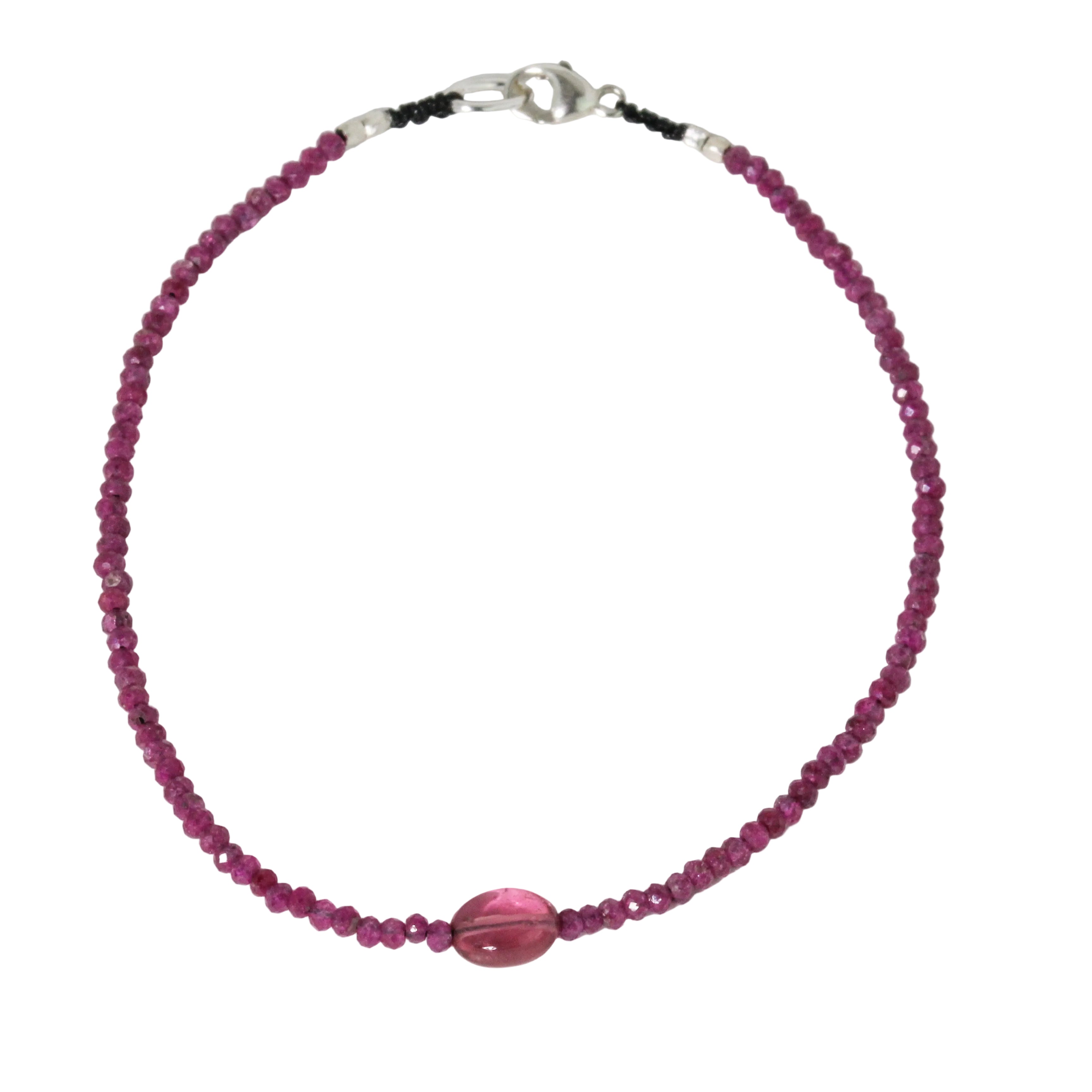 Ruby + Pink Tourmaline Bracelet-Margaret Solow