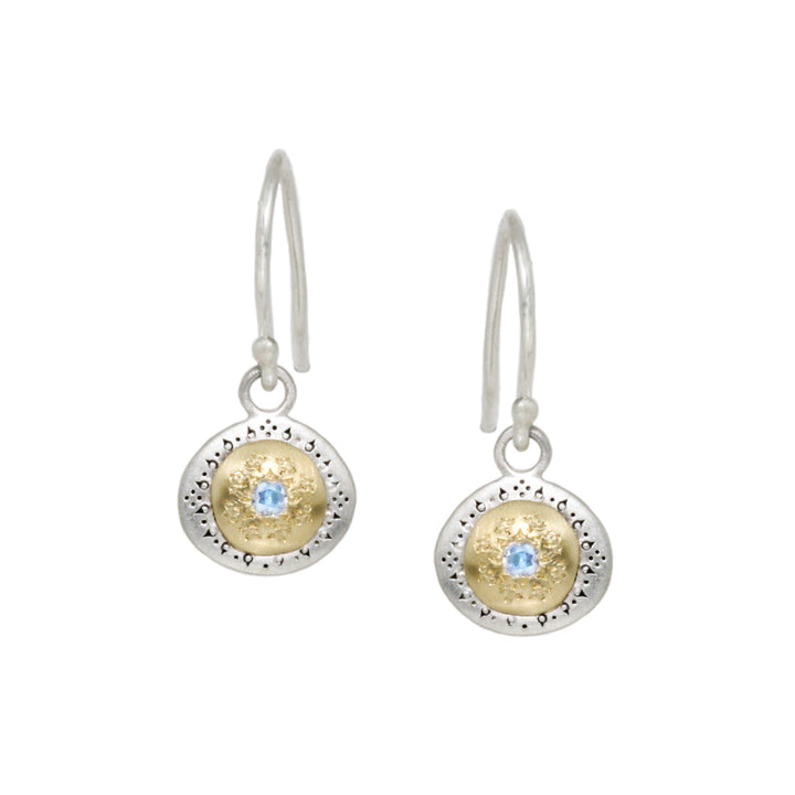 Small Seeds of Harmony Aquamarine Earrings