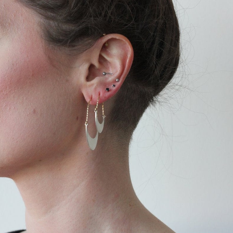 Small Lyra Hoop Earrings-Sarah McGuire