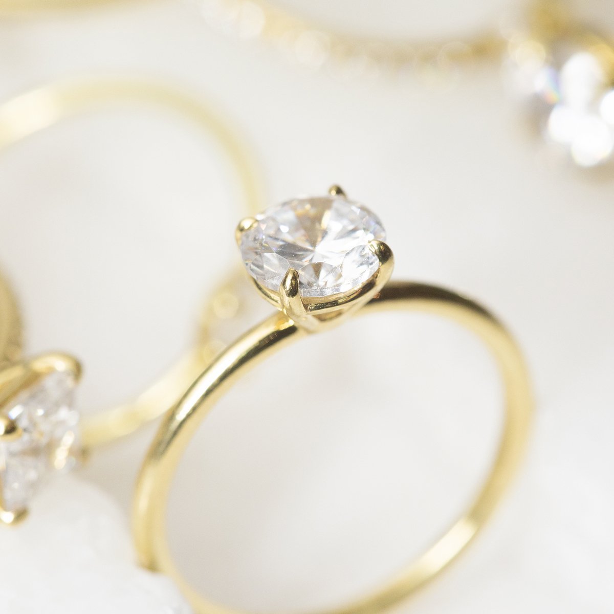 Solitaire Diamond Engagement Ring-Unbridaled Collective