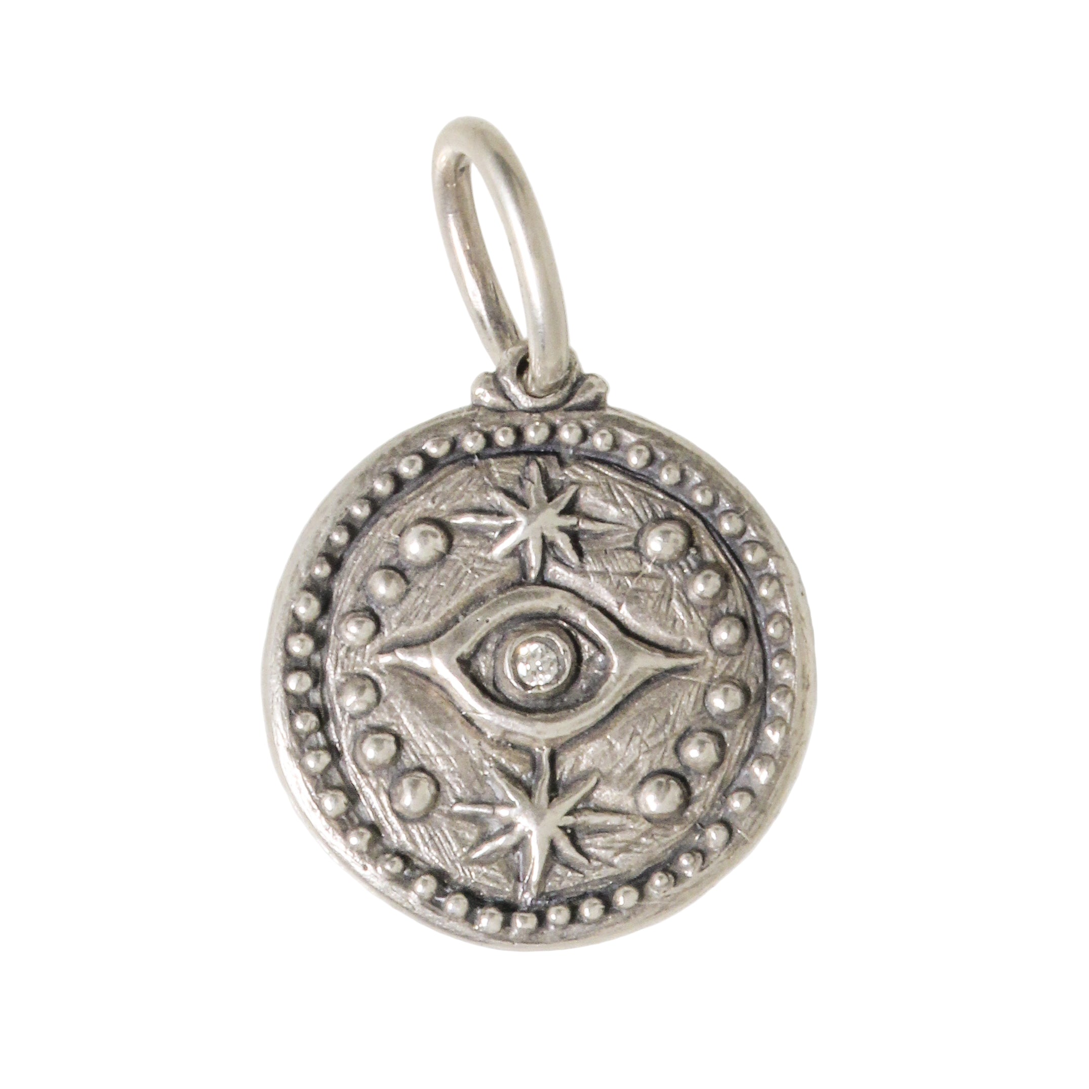 Sterling Evil Eye + Hamsa Charm-Erica Molinari