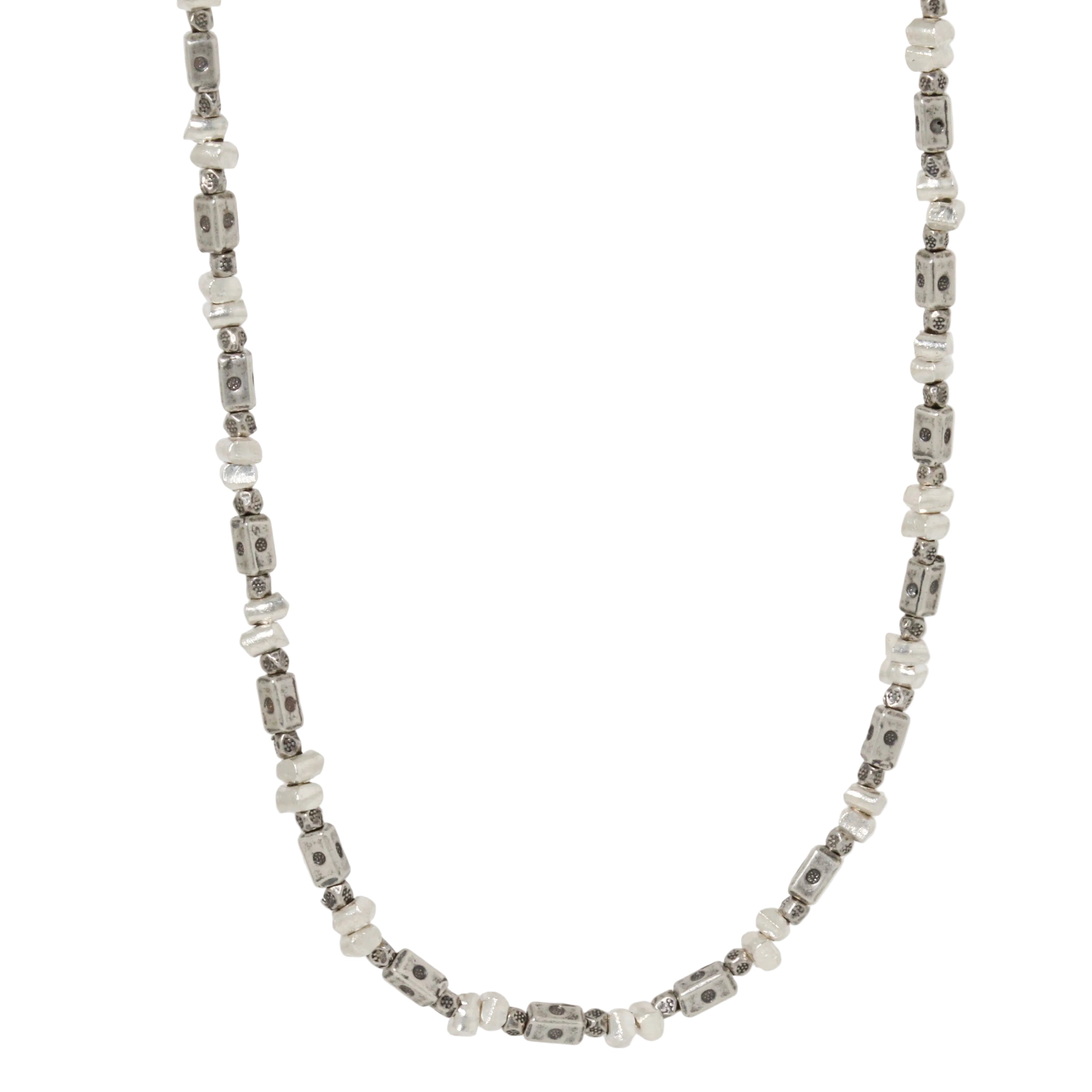 Sterling Thai Bead Chain Necklace-Southwest