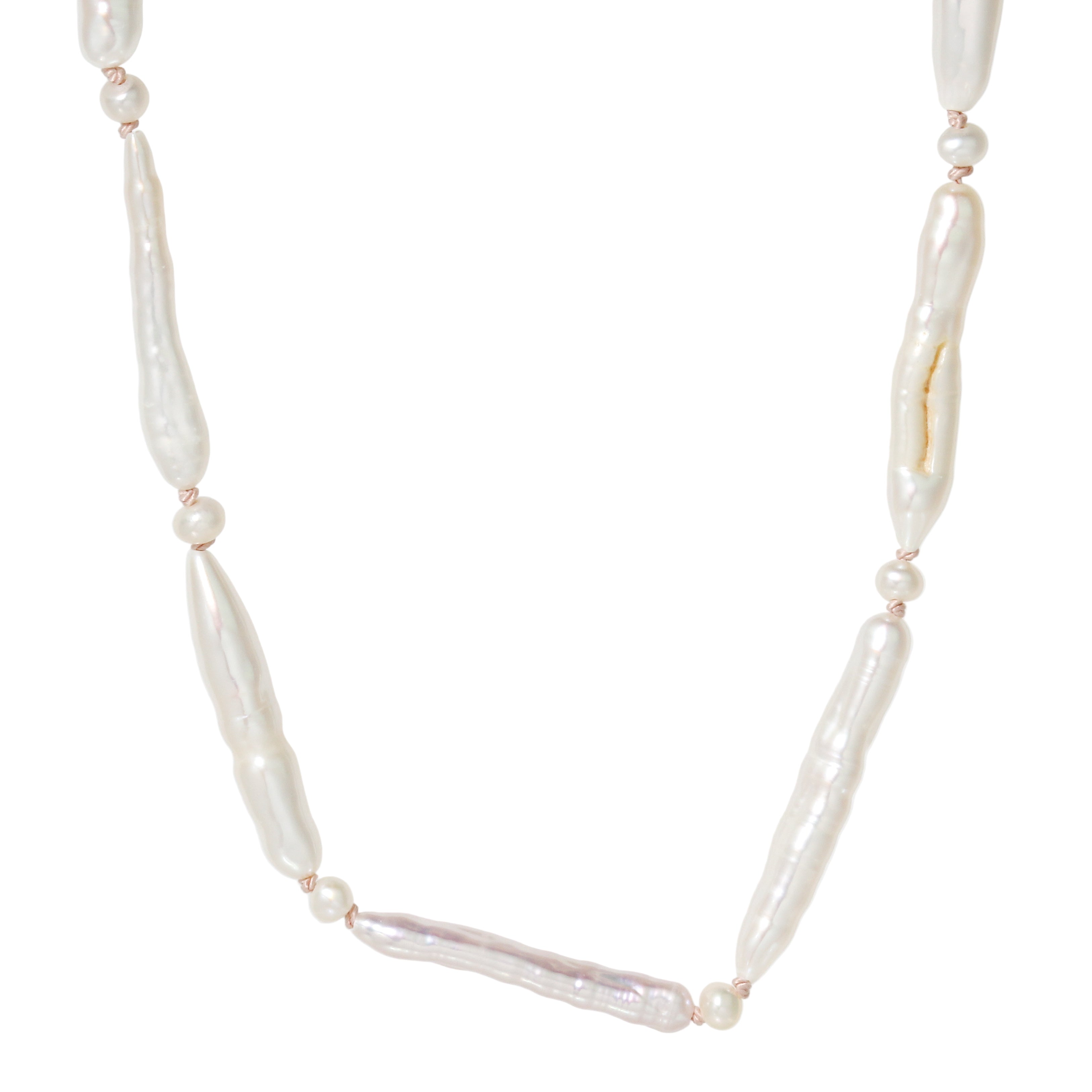 Stick Pearl Necklace-Southwest
