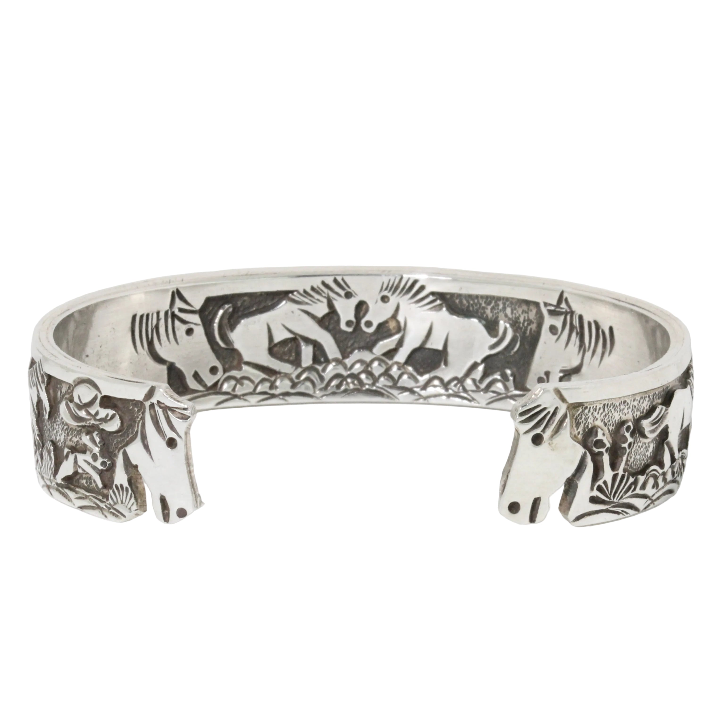 Storyteller Horse Cuff Bracelet by Lloyd Becenti-Southwest