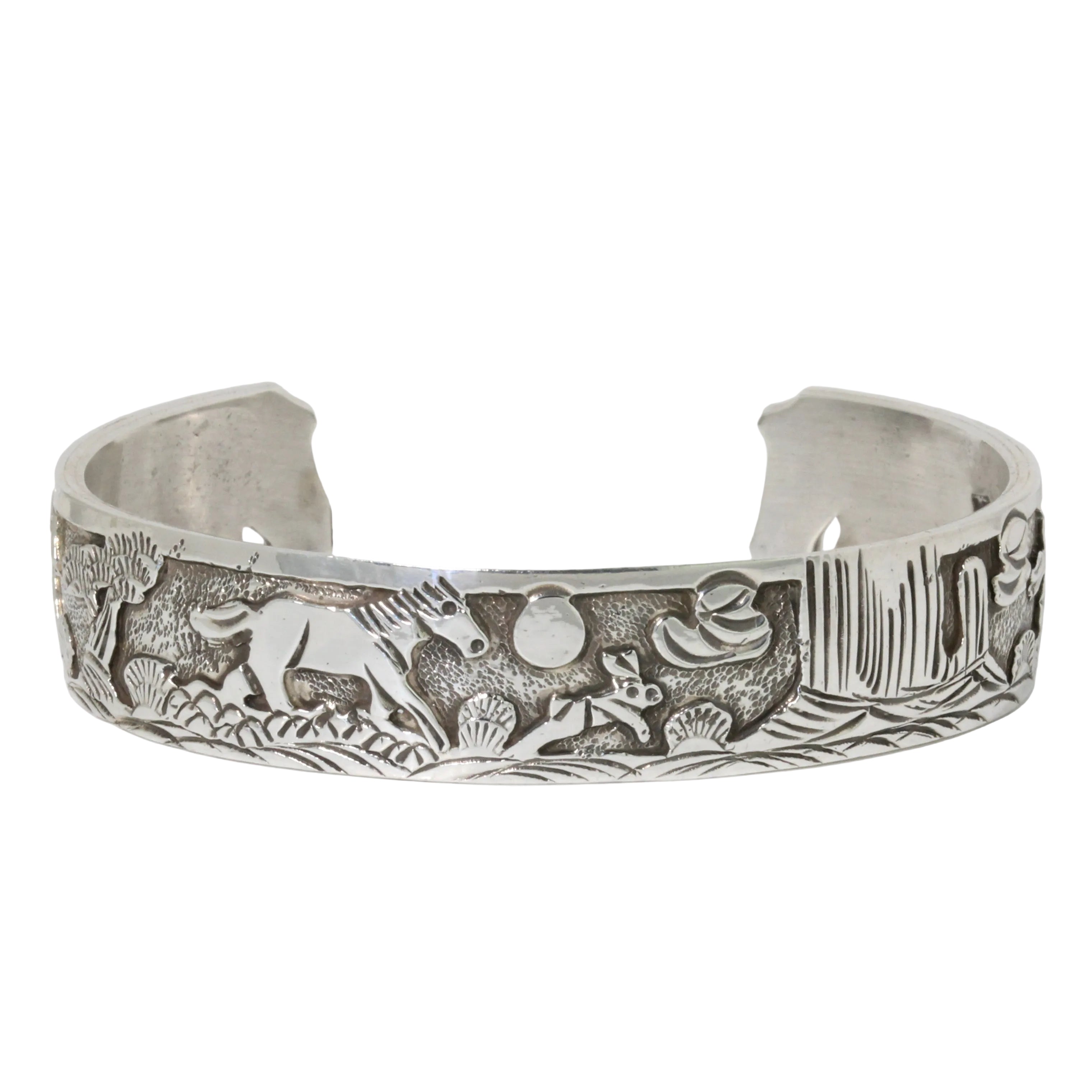 Storyteller Horse Cuff Bracelet by Lloyd Becenti-Southwest