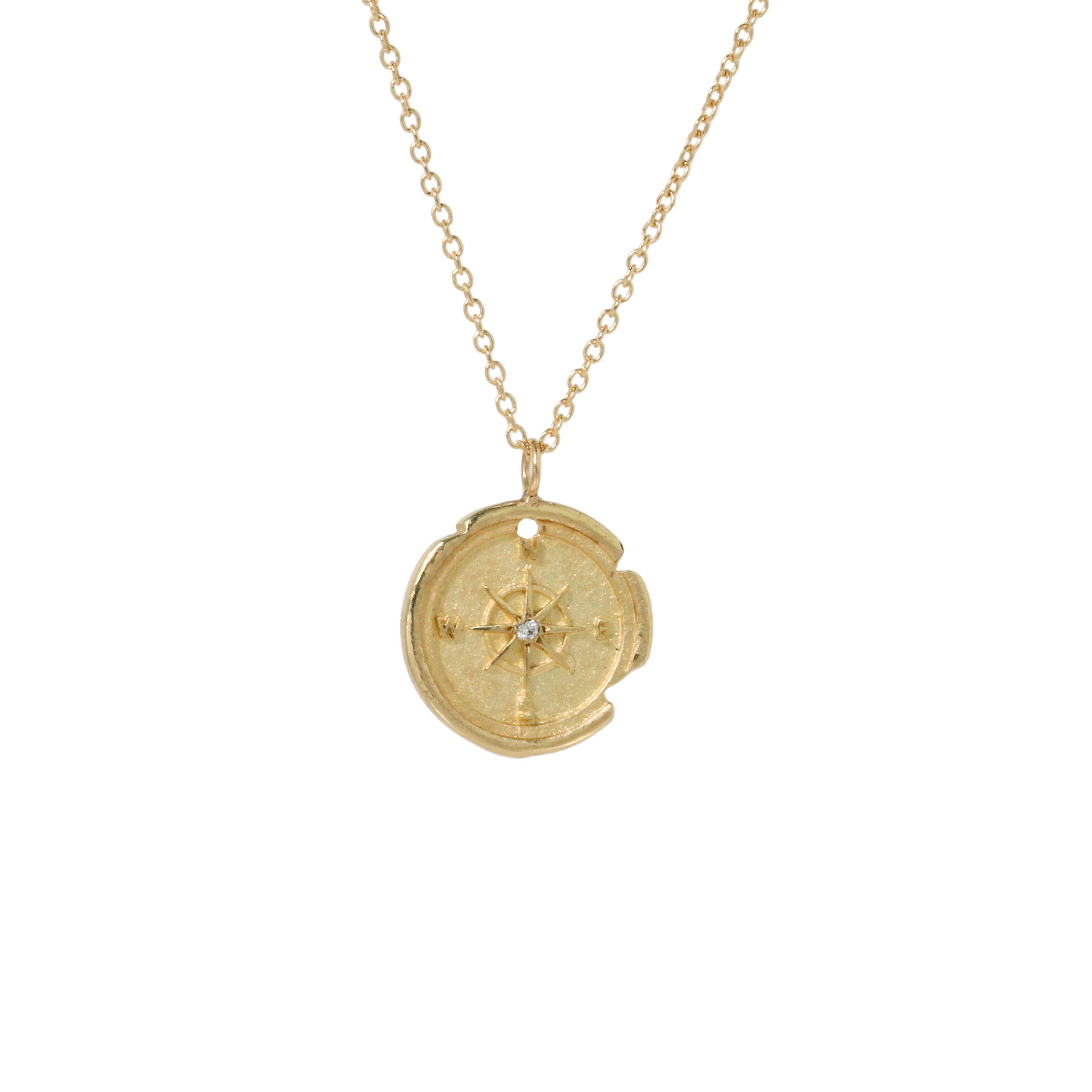 The Mini Compass Necklace-Robin Haley
