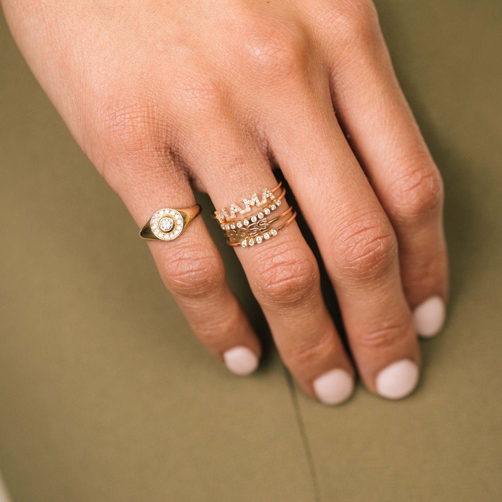 Tiny 5 Diamond Ring-Zoë Chicco