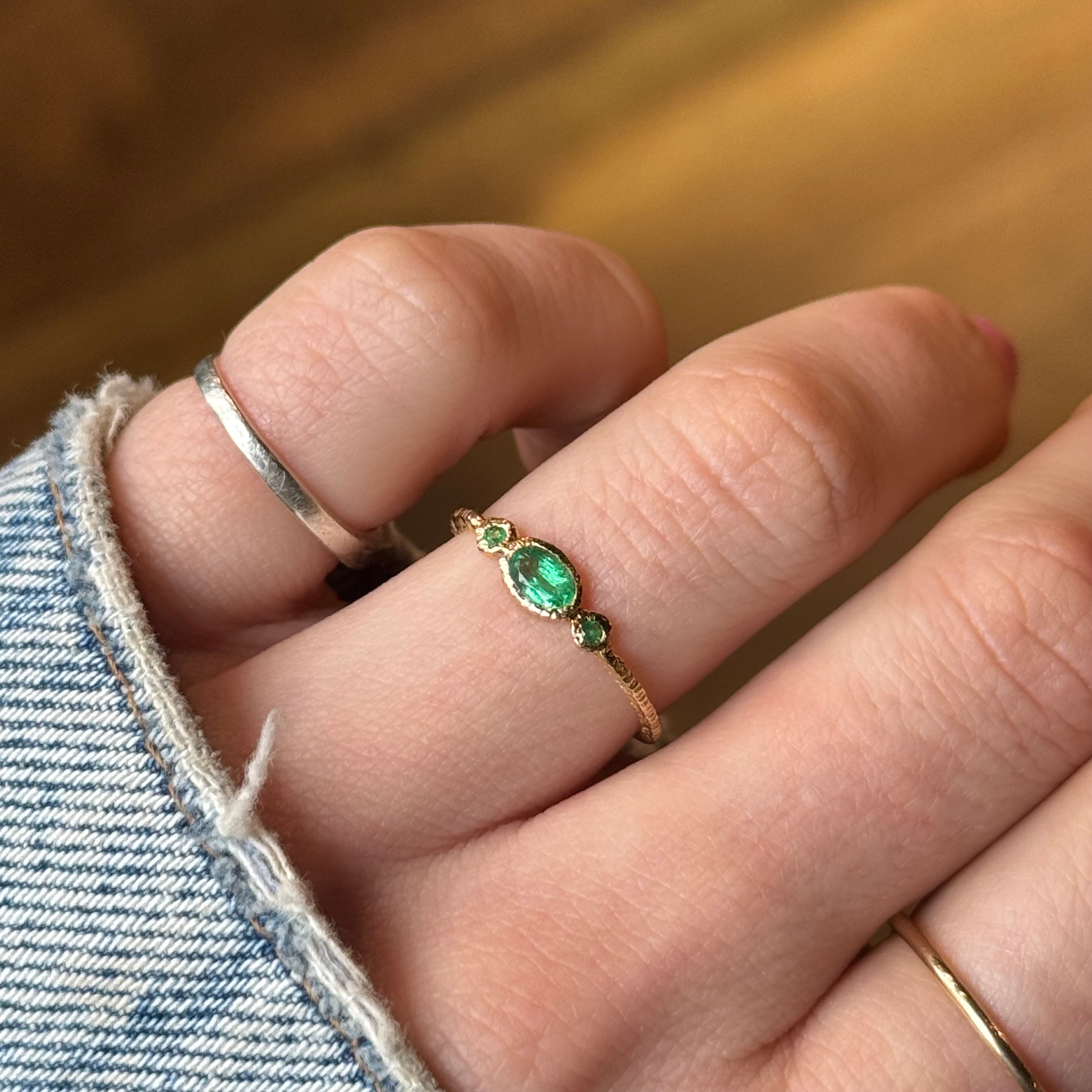 Triple Emerald Ring-Danielle Welmond