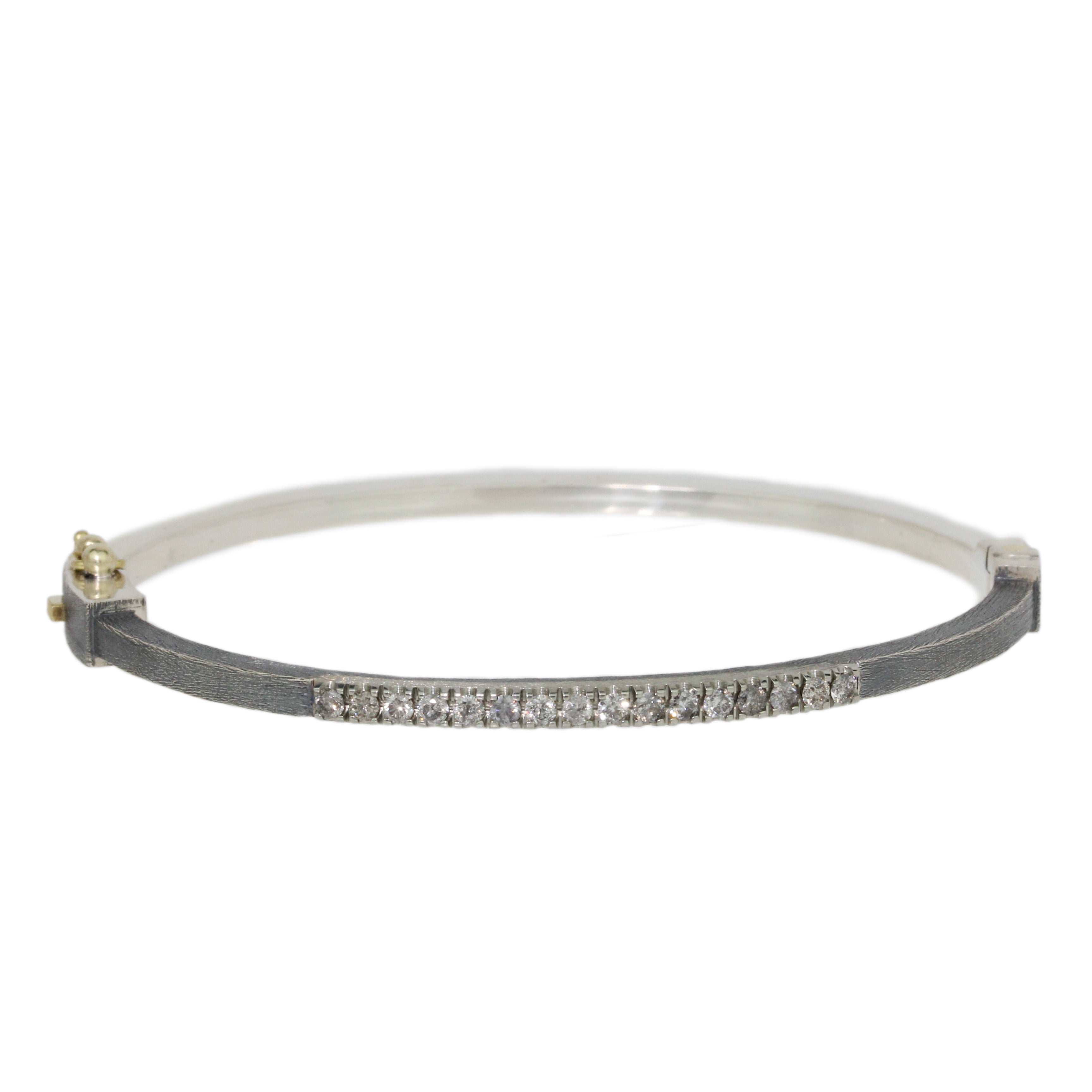 Zoe 2.5mm White Gold Bracelet-Rene Escobar